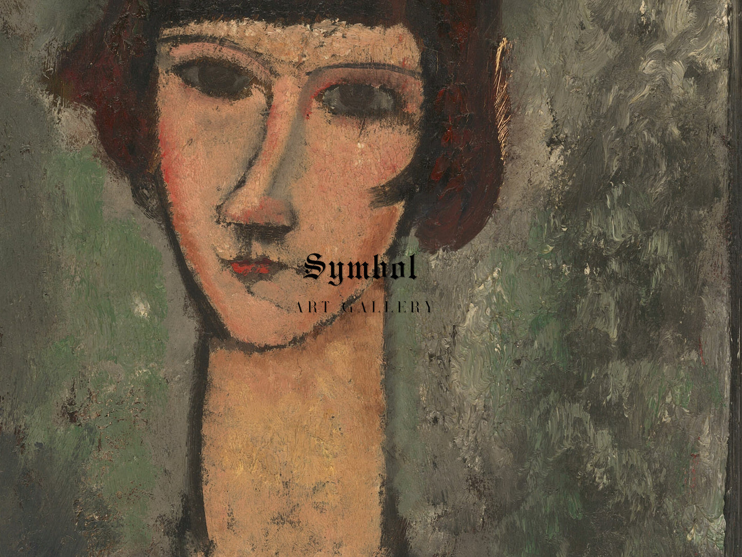 Portrait of a Woman by Amedeo Modigliani 1917, Wall Art Print, Fine Art Reproduction, Museum Quality Decor, Poster