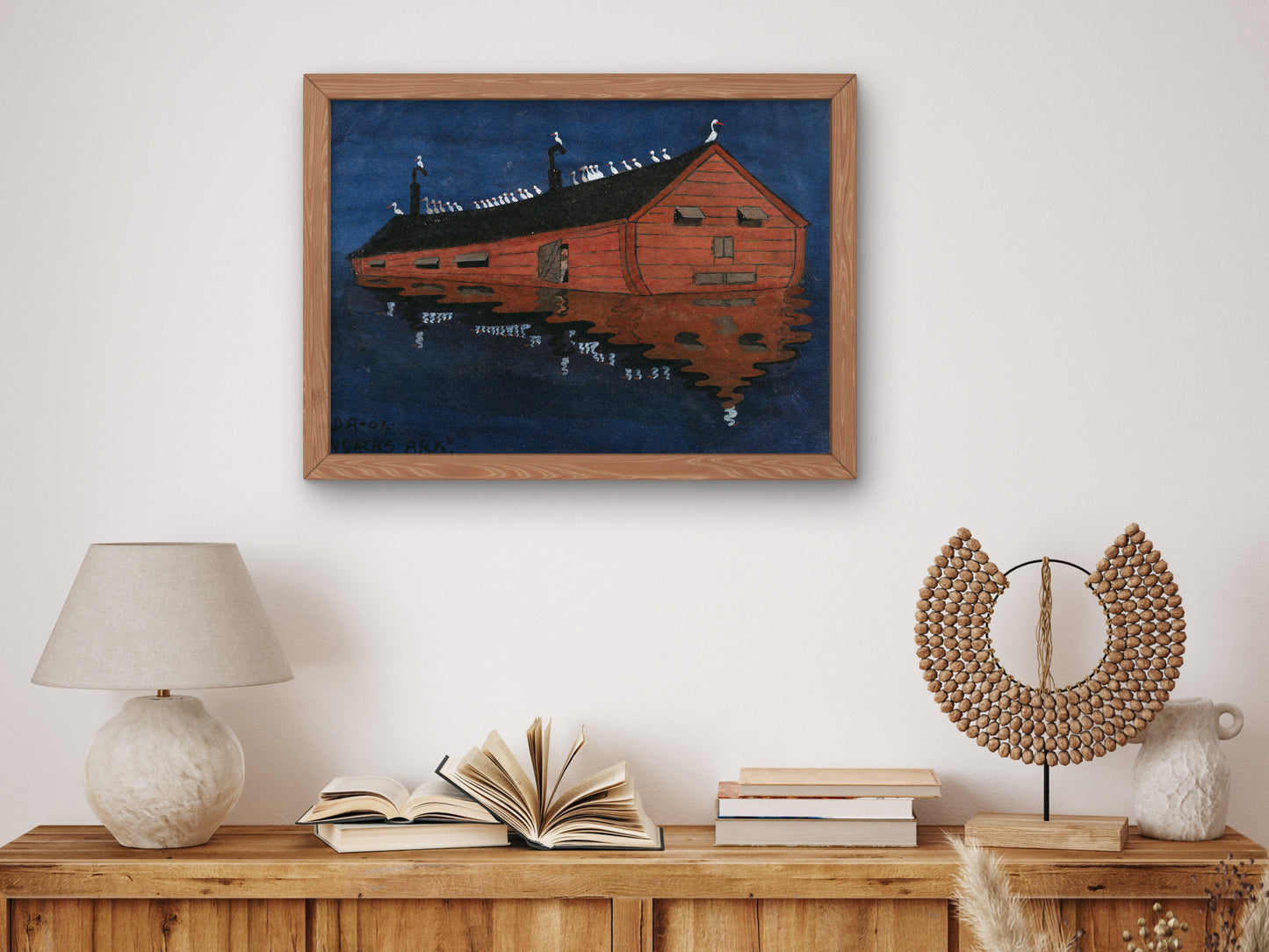 Noah's Ark by Ivar Arosenius, Wall Art Print, Fine Art Reproduction, Museum Quality Decor, Poster