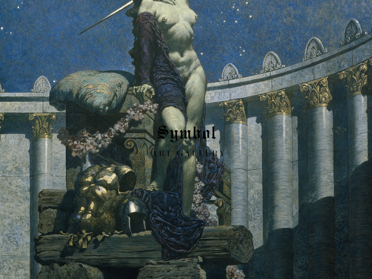 Dido at the Stake by Alexander Rothaug 1935, Wall Art Print, Fine Art Reproduction, Museum Quality Decor, Poster