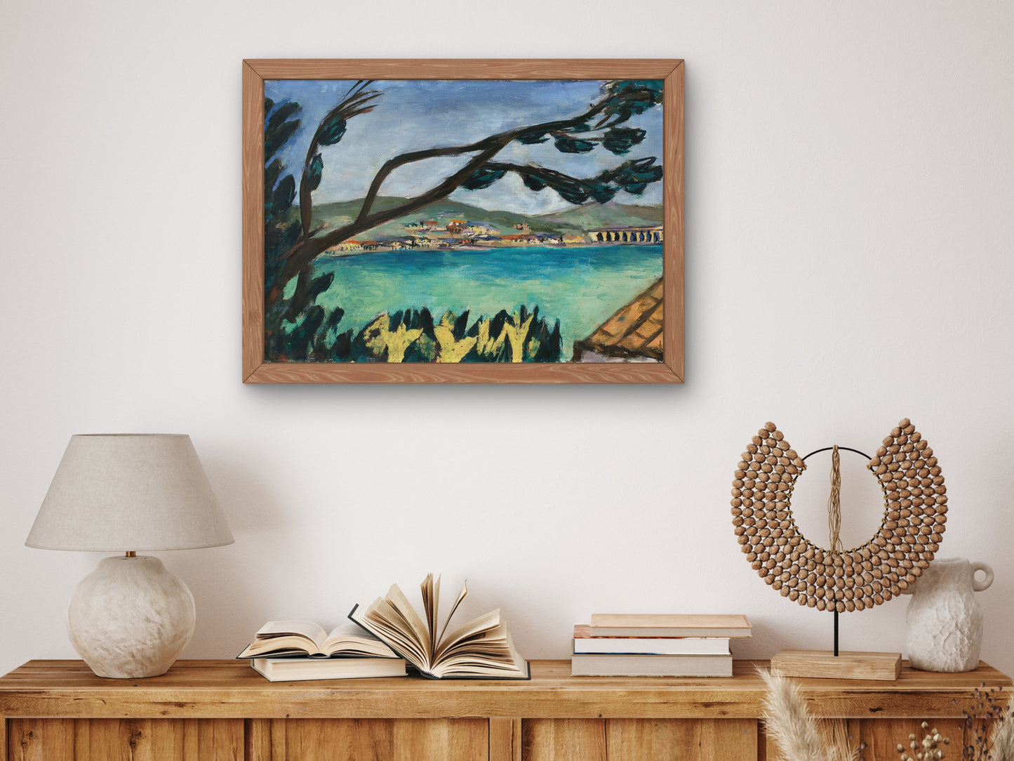 Small Landscape from Bandol by Max Beckmann 1938, Wall Art Print, Fine Art Reproduction, Museum Quality Decor, Poster