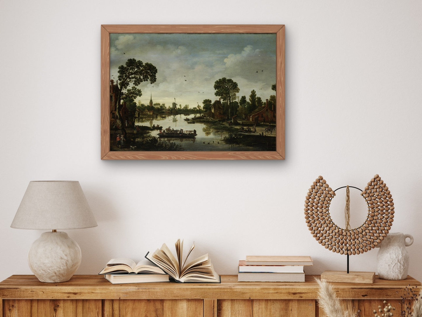 The Cattle Ferry by Esaias van de Velde 1622, Wall Art Print, Fine Art Reproduction, Museum Quality Decor, Poster