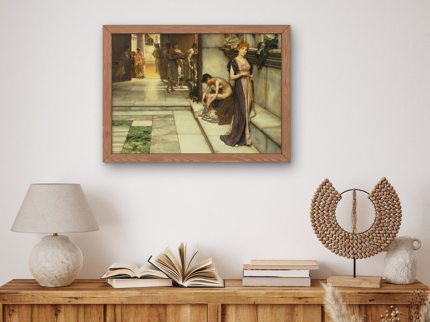 An Apodyterium by Lawrence Alma Tadema 1886, Wall Art Print, Fine Art Reproduction, Museum Quality Decor, Poster