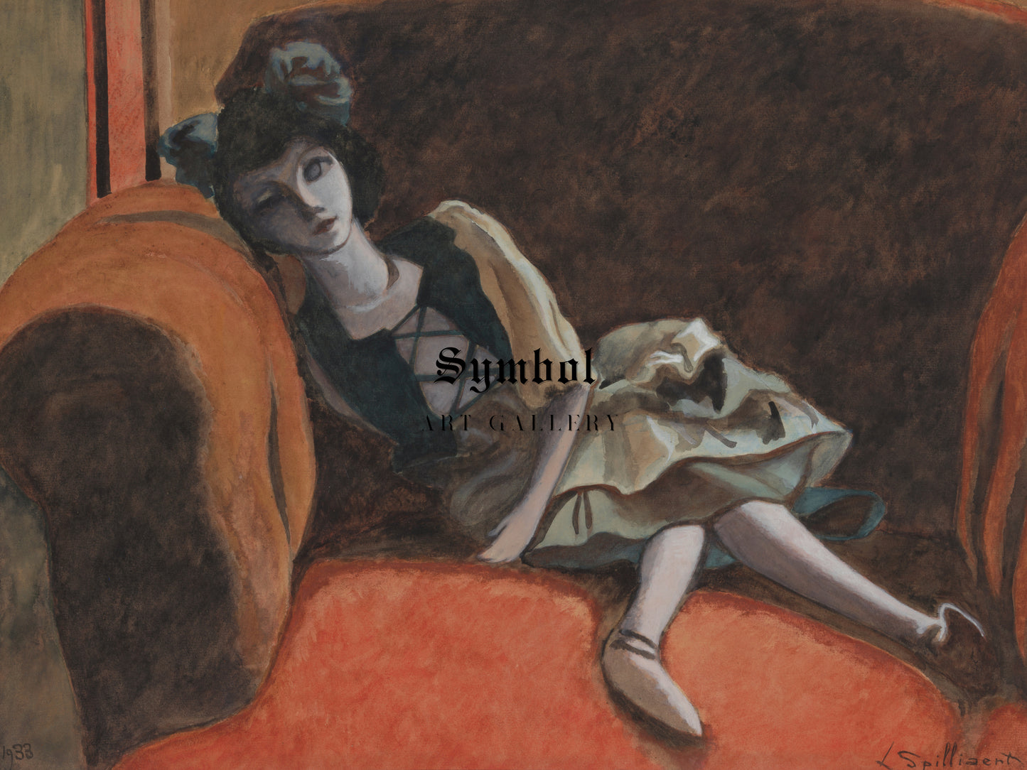 Pop by Léon Spilliaert 1933, Wall Art Print, Fine Art Reproduction, Museum Quality Decor, Poster