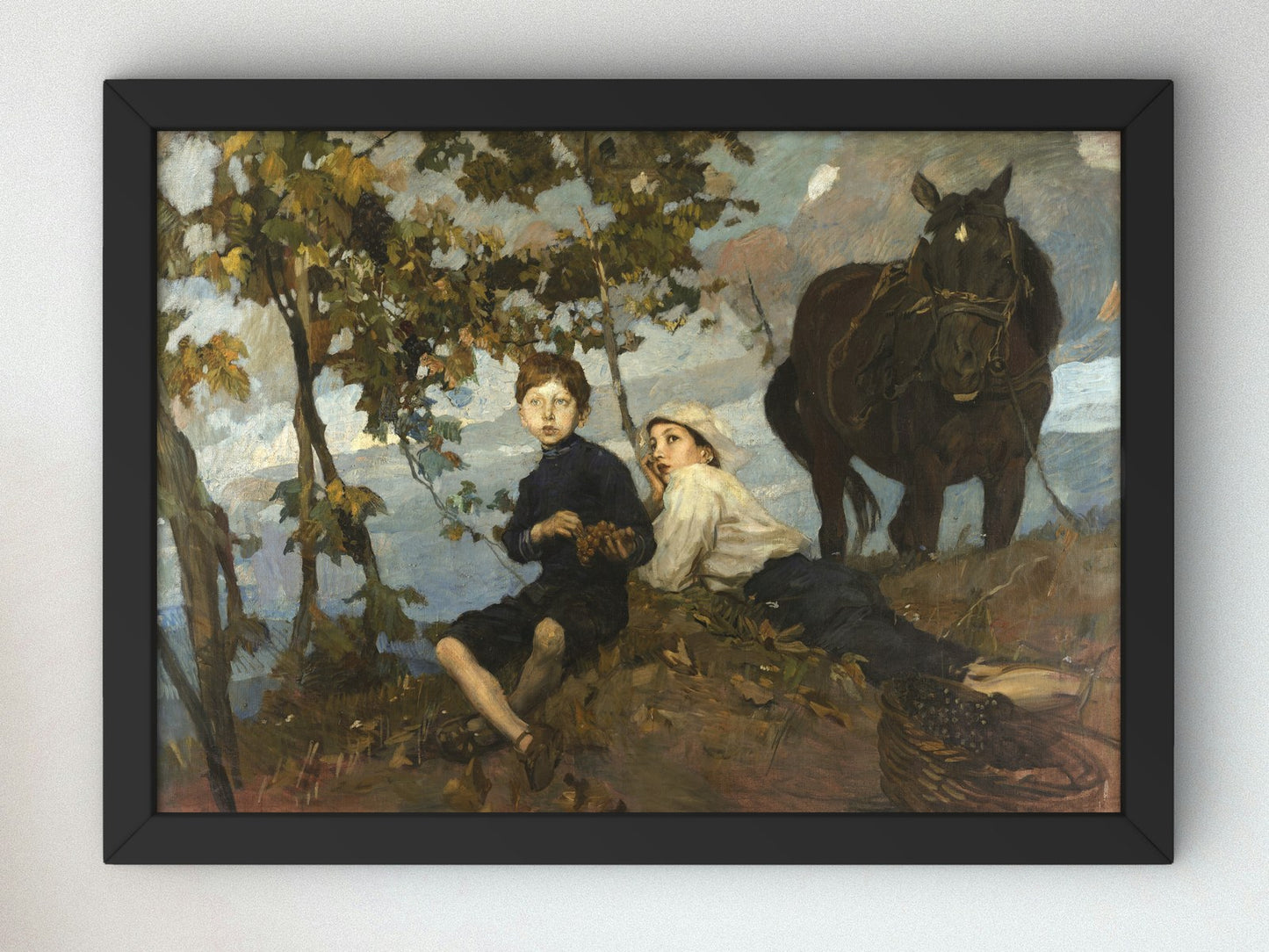 Autunno by Ettore Tito 1914, Wall Art Print, Fine Art Reproduction, Museum Quality Decor, Poster