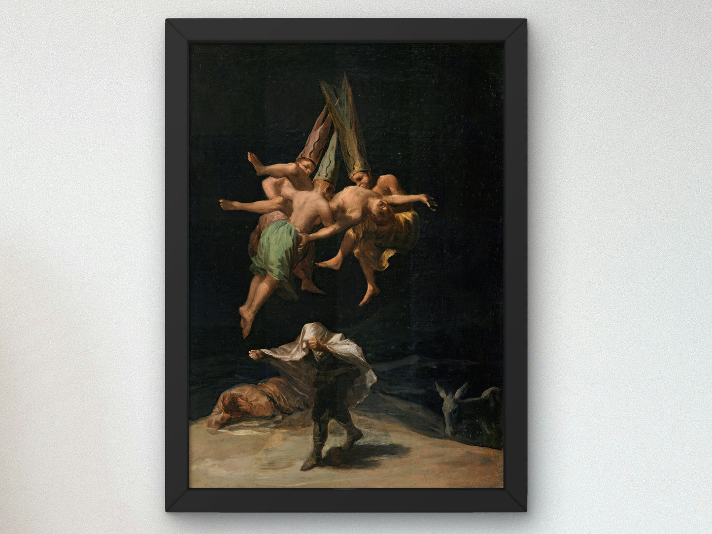 Witches' Flight by Francisco Goya 1798, Wall Art Print, Fine Art Reproduction, Museum Quality Decor, Poster
