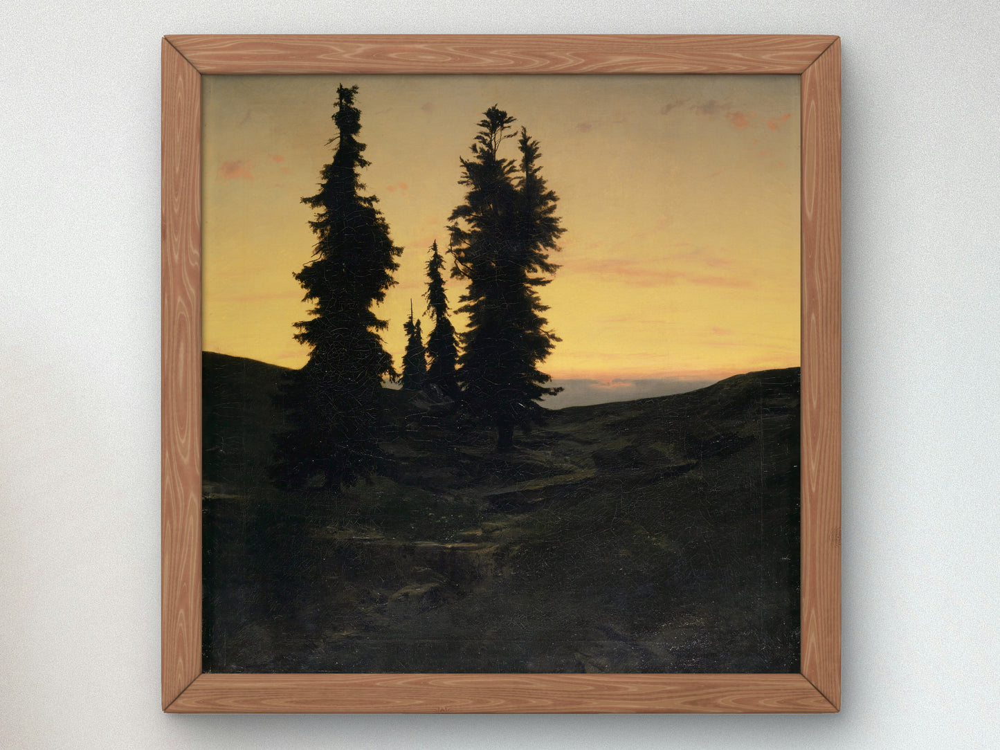 Fir Trees by Arnold Böcklin 1849, Wall Art Print, Fine Art Reproduction, Museum Quality Decor, Poster