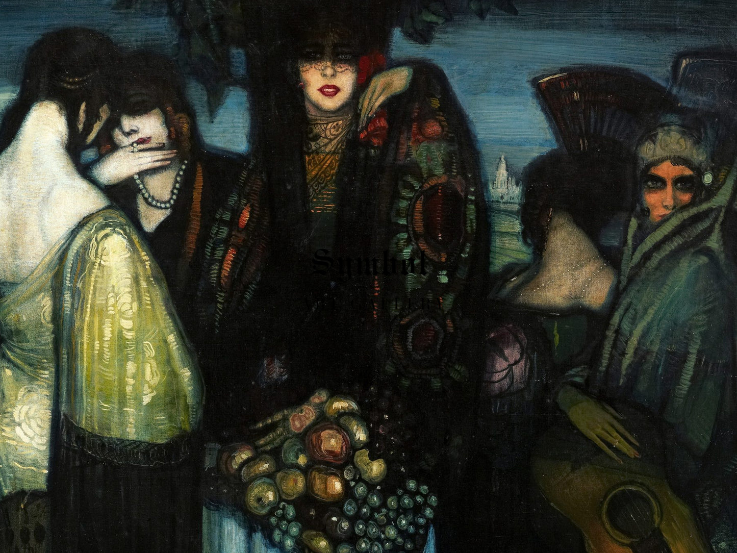 The Iberian Women by Federico Beltrán Masses, Wall Art Print, Fine Art Reproduction, Museum Quality Decor, Poster