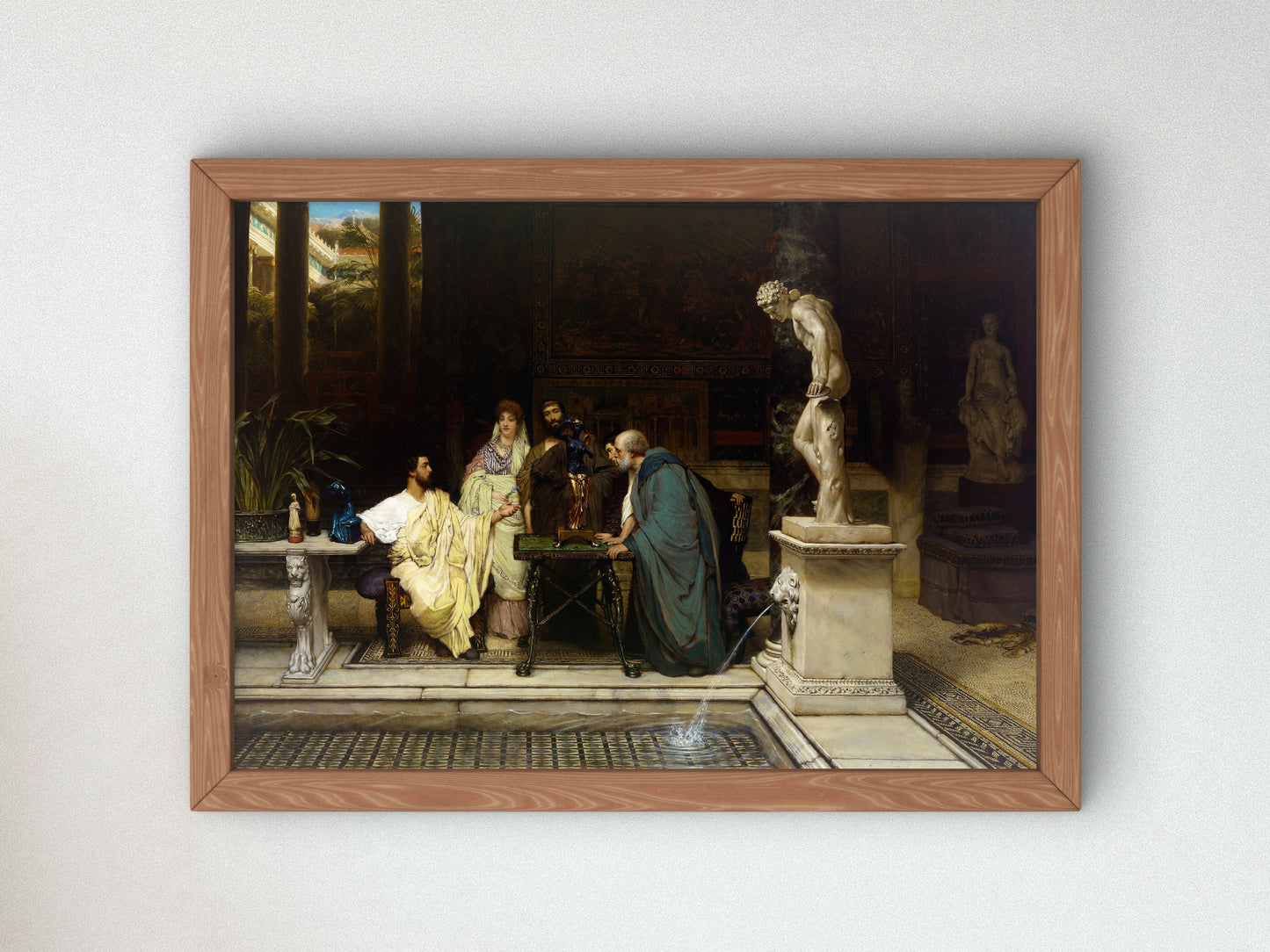 An Art Lover by Lawrence Alma Tadema 1868, Wall Art Print, Fine Art Reproduction, Museum Quality Decor, Poster