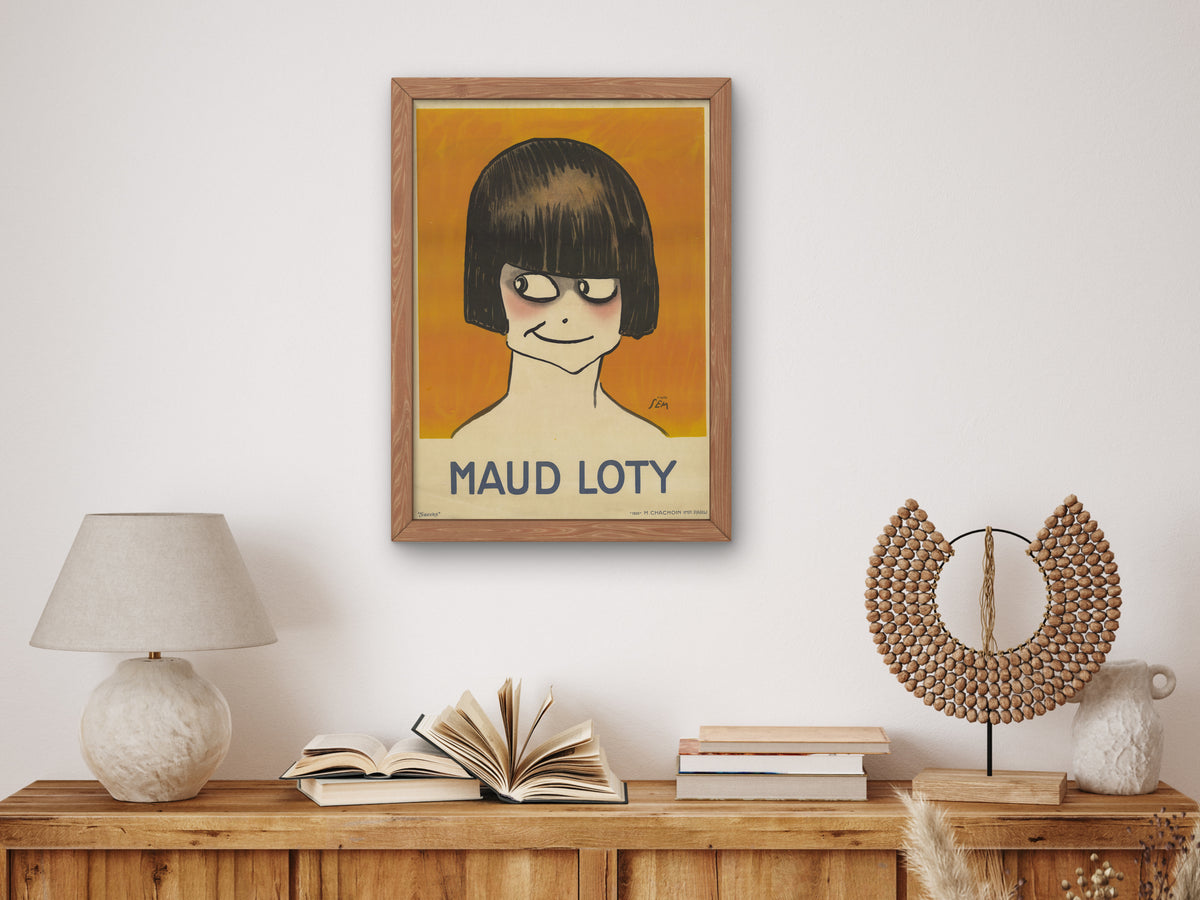 Maud Loty by H. Chachoin 1926, Wall Art Print, Fine Art Reproduction, Museum Quality Decor, Poster