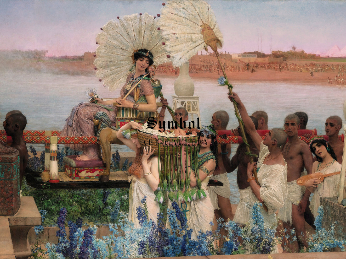 The Finding of Moses by Lawrence Alma Tadema 1904, Wall Art Print, Fine Art Reproduction, Museum Quality Decor, Poster