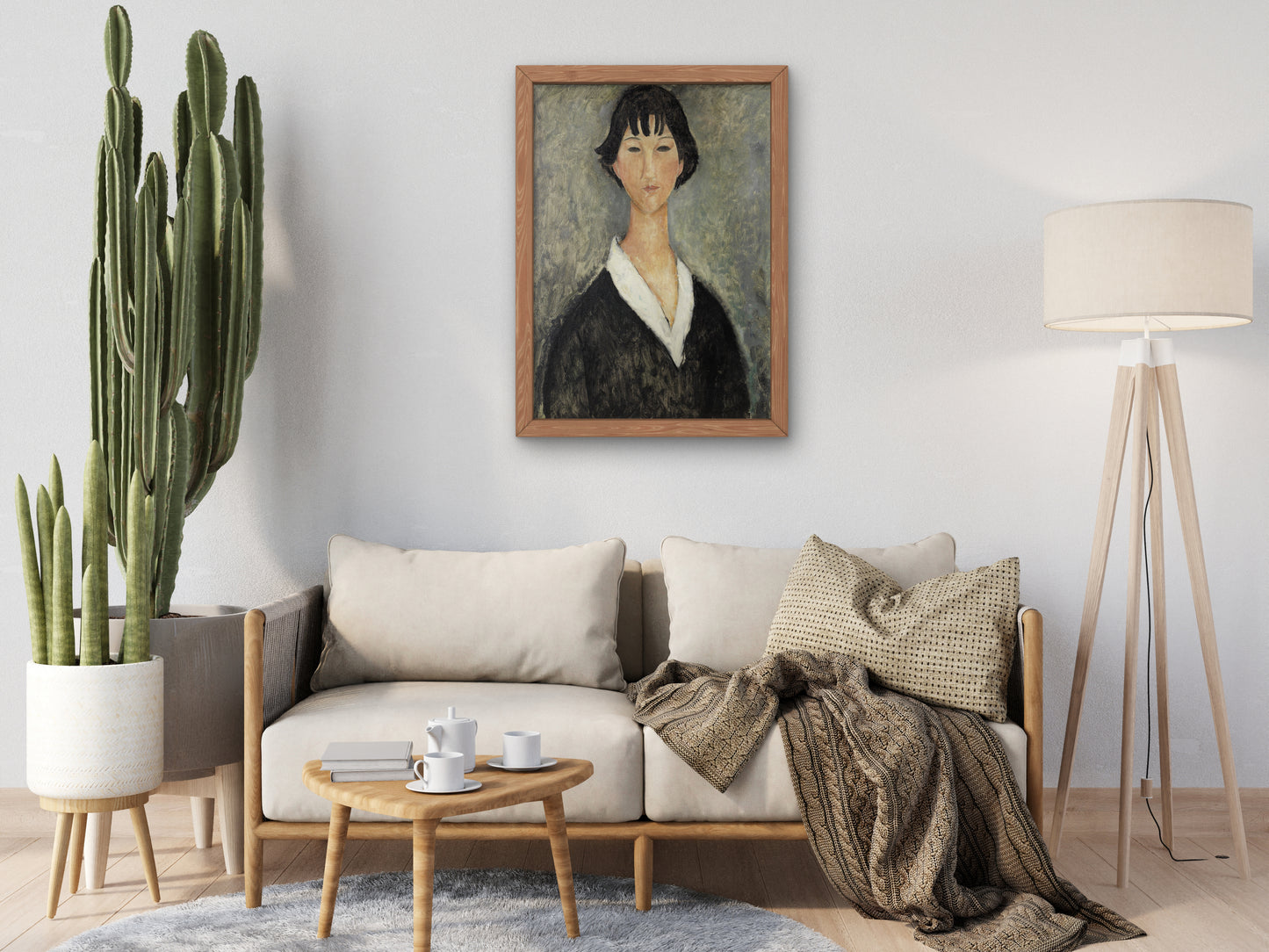 Young Girl with Black Hair by Amedeo Modigliani 1918, Wall Art Print, Fine Art Reproduction, Museum Quality Decor, Poster