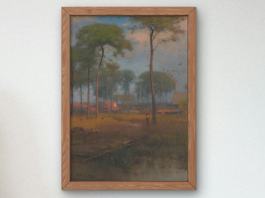 Early Morning Tarpon Springs by George Inness 1892, Wall Art Print, Fine Art Reproduction, Museum Quality Decor, Poster
