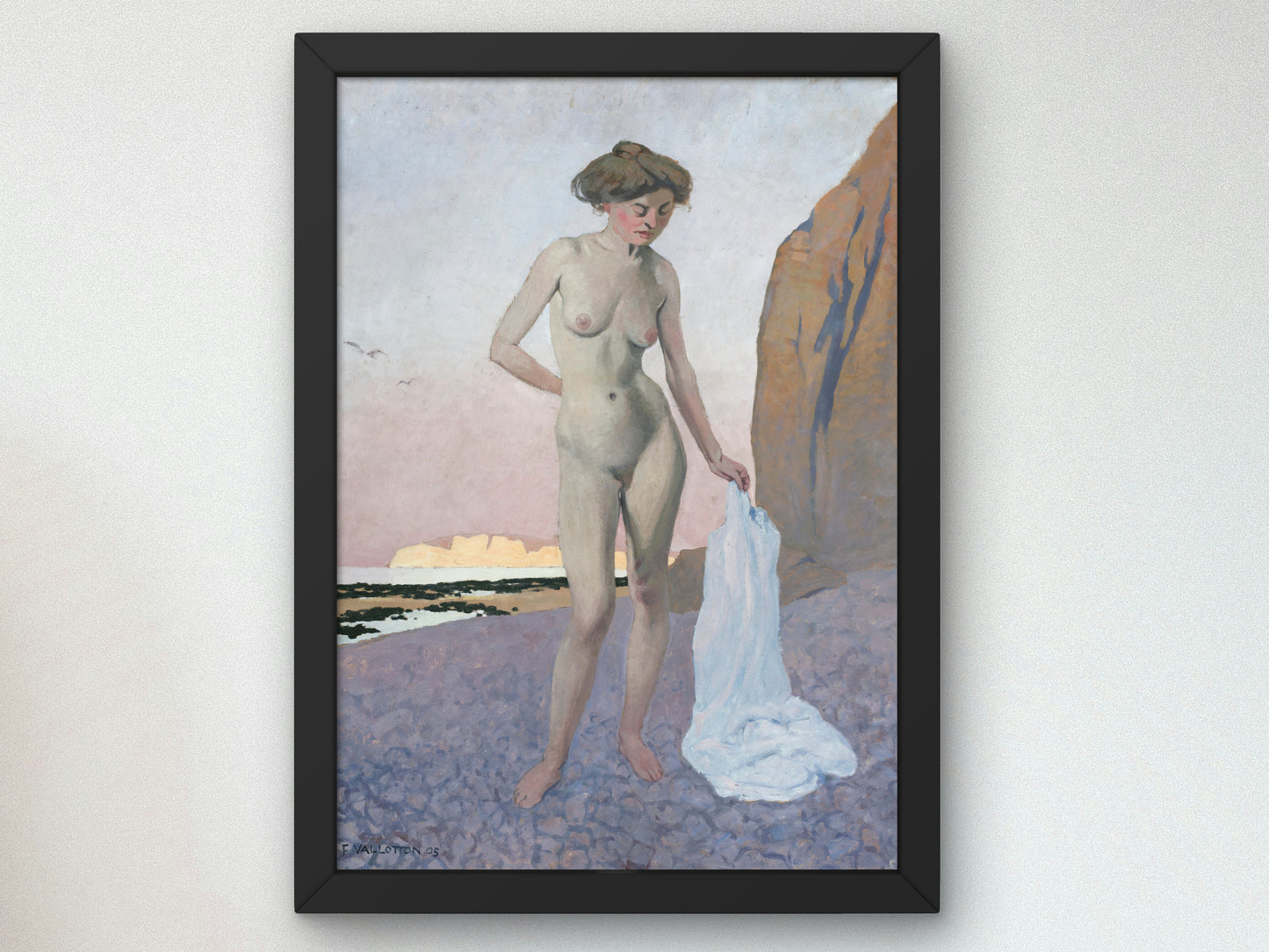 On the Beach by Félix Vallotton 1905, Wall Art Print, Fine Art Reproduction, Museum Quality Decor, Poster