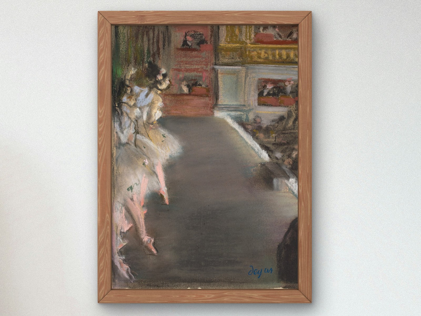 Dancers at the Old Opera House by Edgar Degas 1877, Wall Art Print, Fine Art Reproduction, Museum Quality Decor, Poster