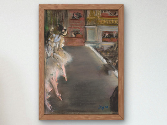 Dancers at the Old Opera House by Edgar Degas 1877, Wall Art Print, Fine Art Reproduction, Museum Quality Decor, Poster