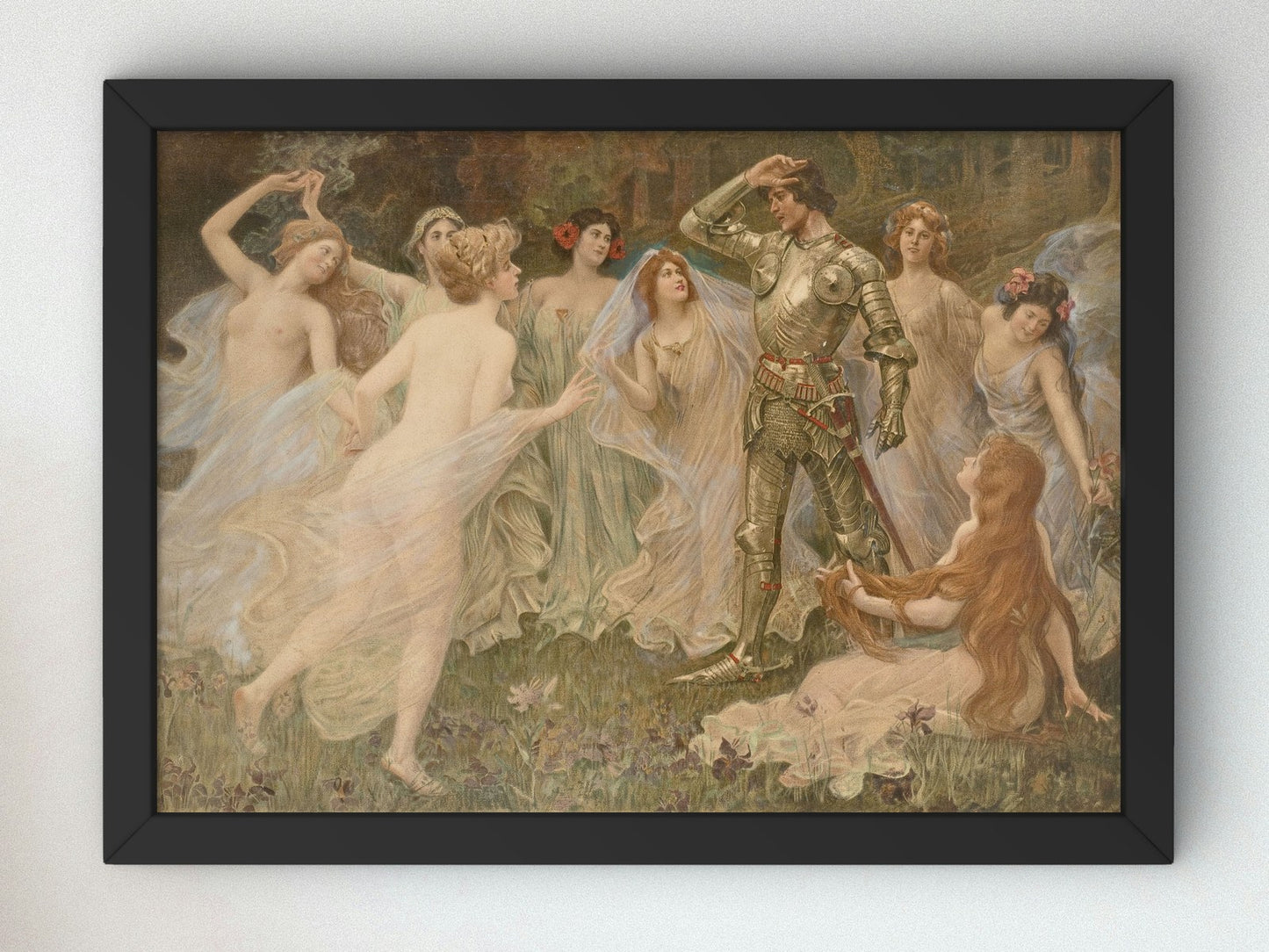 Parsifals Dream by Paja Jovanovic 1906, Wall Art Print, Fine Art Reproduction, Museum Quality Decor, Poster
