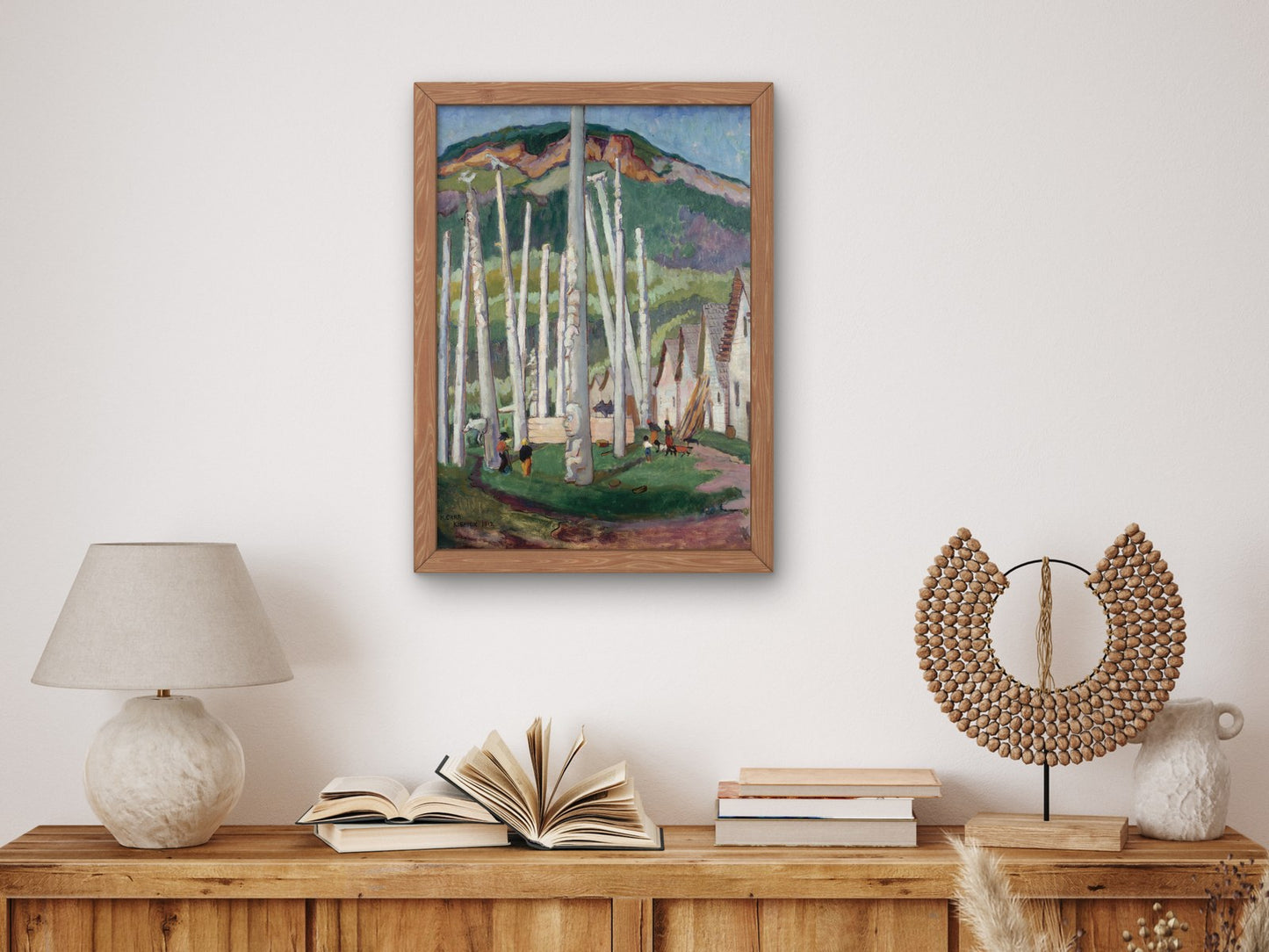 Kispiox Village by Emily Carr 1912, Wall Art Print, Fine Art Reproduction, Museum Quality Decor, Poster