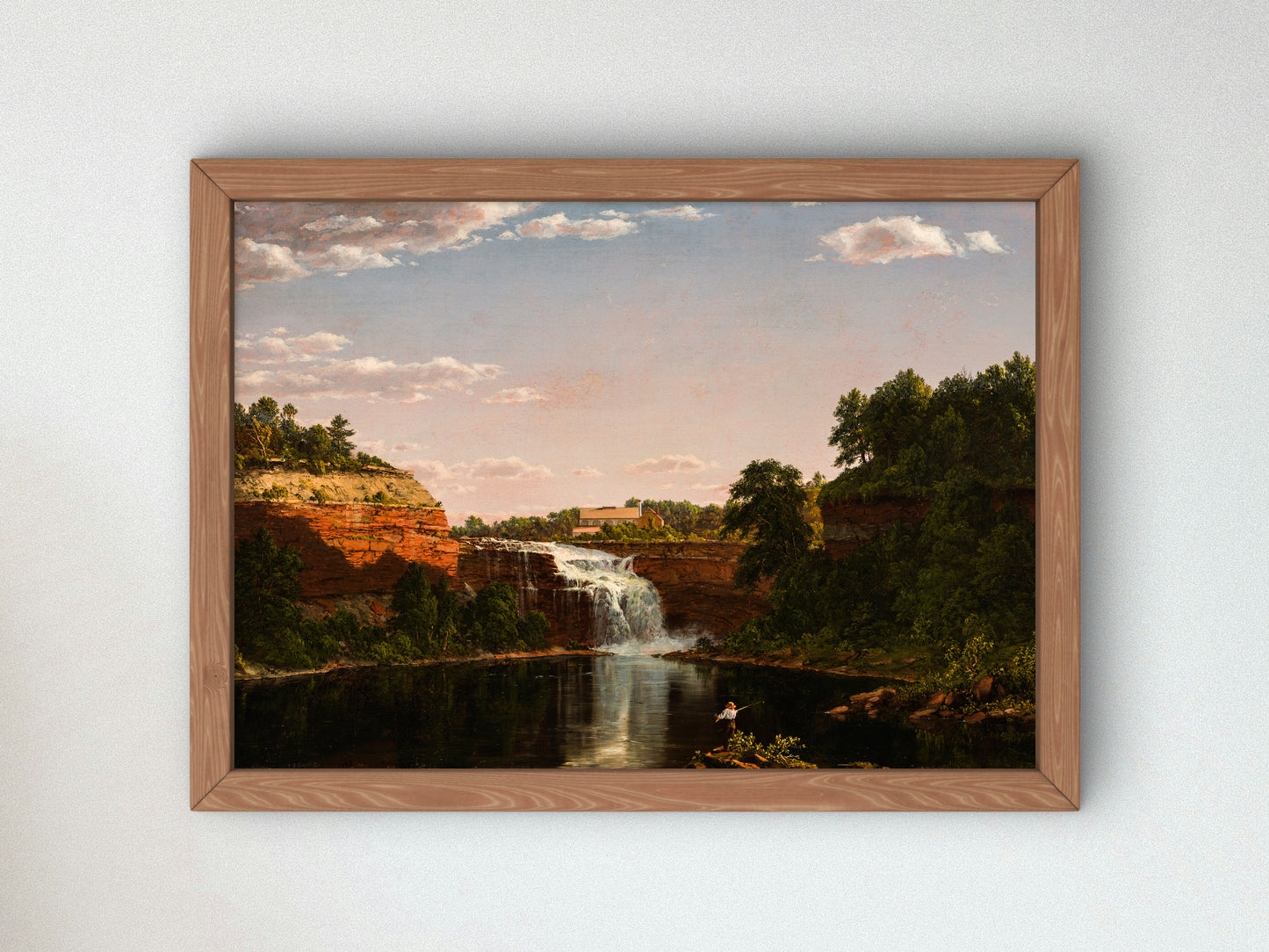 Lower Falls, Rochester by Frederic Edwin Church 1849, Wall Art Print, Fine Art Reproduction, Museum Quality Decor, Poster