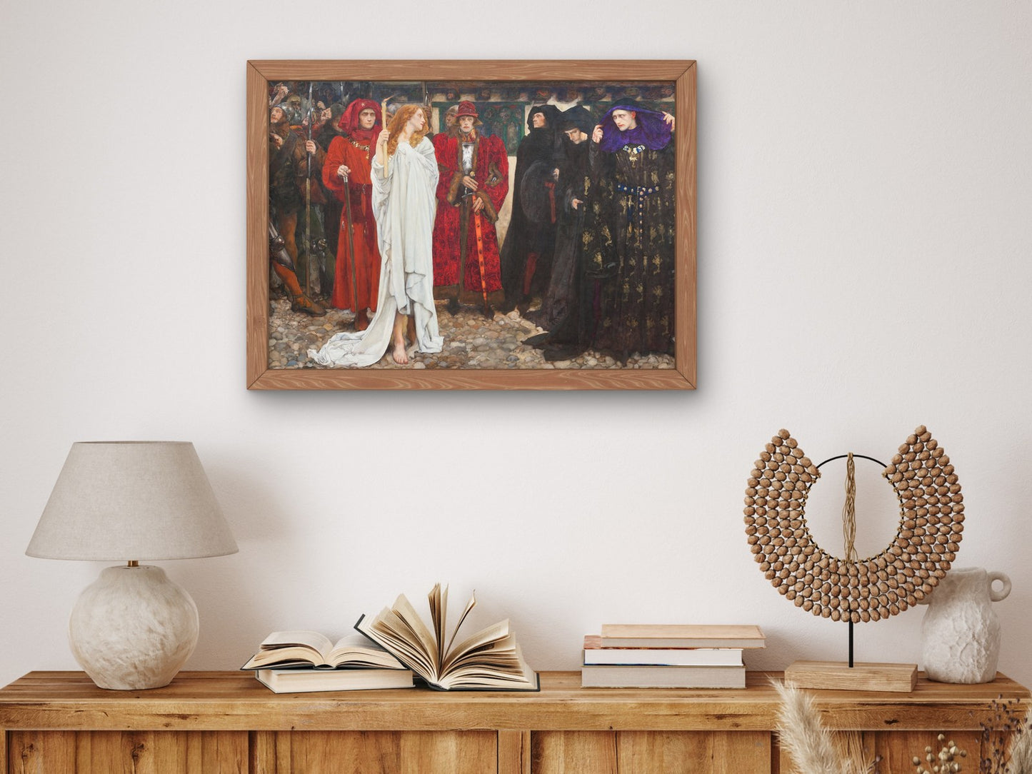 The Penance of Eleanor Duchess of Gloucester by Edwin Austin Abbey 1900, Wall Art Print, Fine Art Reproduction, Museum Quality Decor, Poster