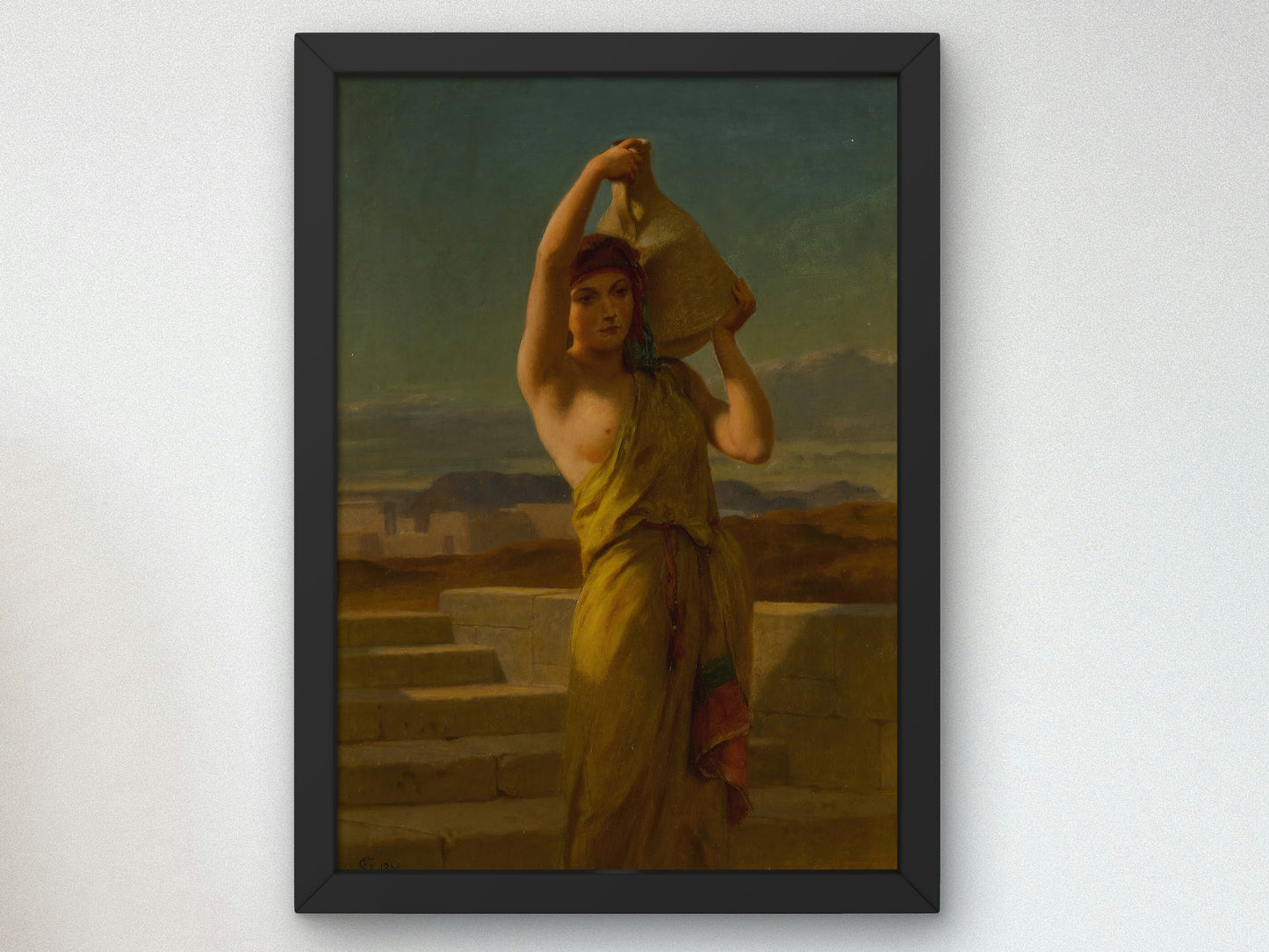 Rachel by Frederick Goodall 1866, Wall Art Print, Fine Art Reproduction, Museum Quality Decor, Poster