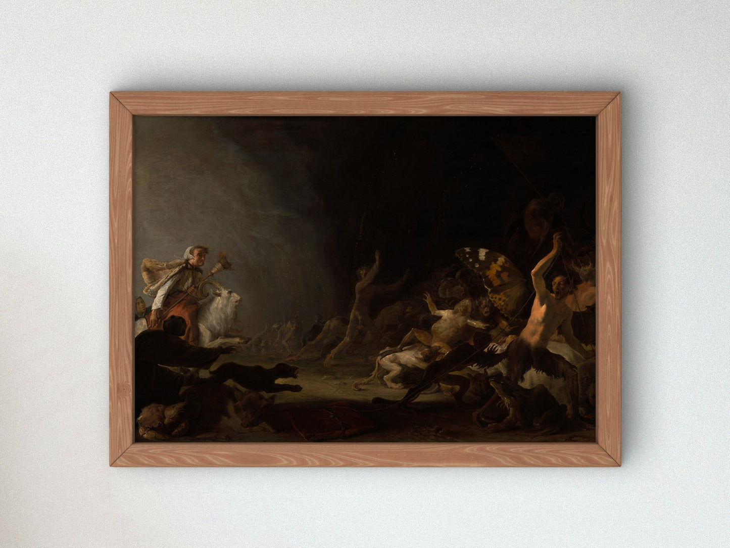 A Witches' Sabbath by Cornelis Saftleven 1650, Wall Art Print, Fine Art Reproduction, Museum Quality Decor, Poster