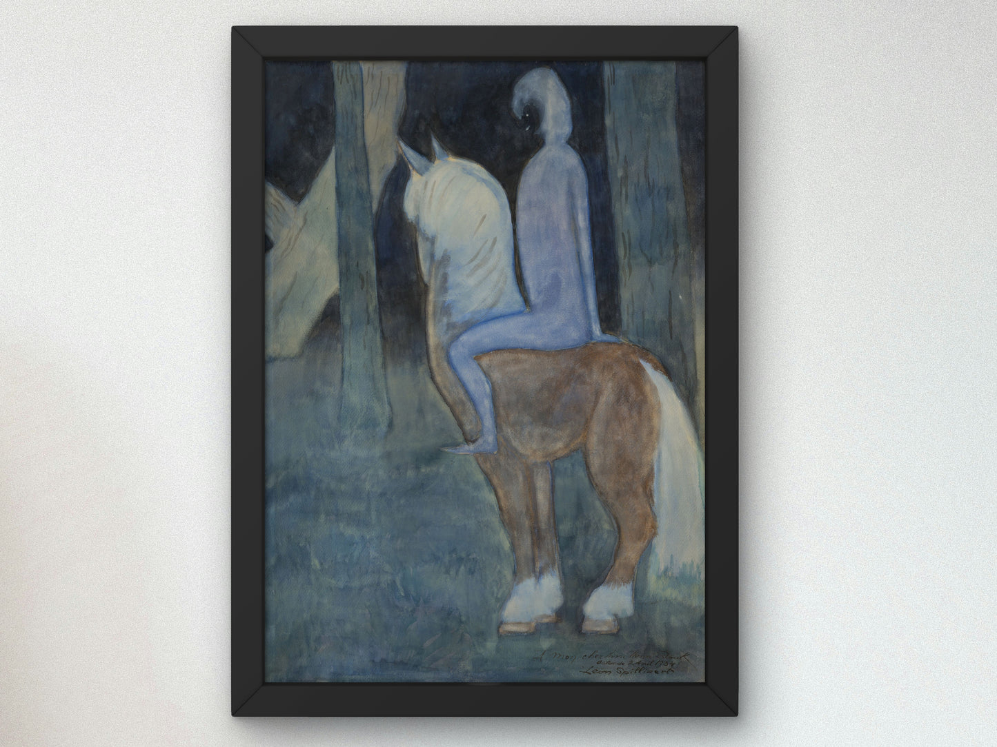 The Blue Rider by Léon Spilliaert 1934, Wall Art Print, Fine Art Reproduction, Museum Quality Decor, Poster