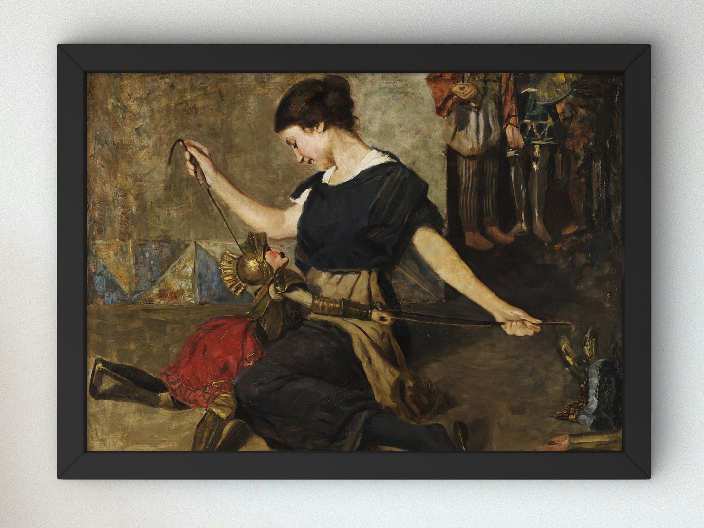 Rinaldo and Armida by Ettore De Maria Bergler 1912, Wall Art Print, Fine Art Reproduction, Museum Quality Decor, Poster