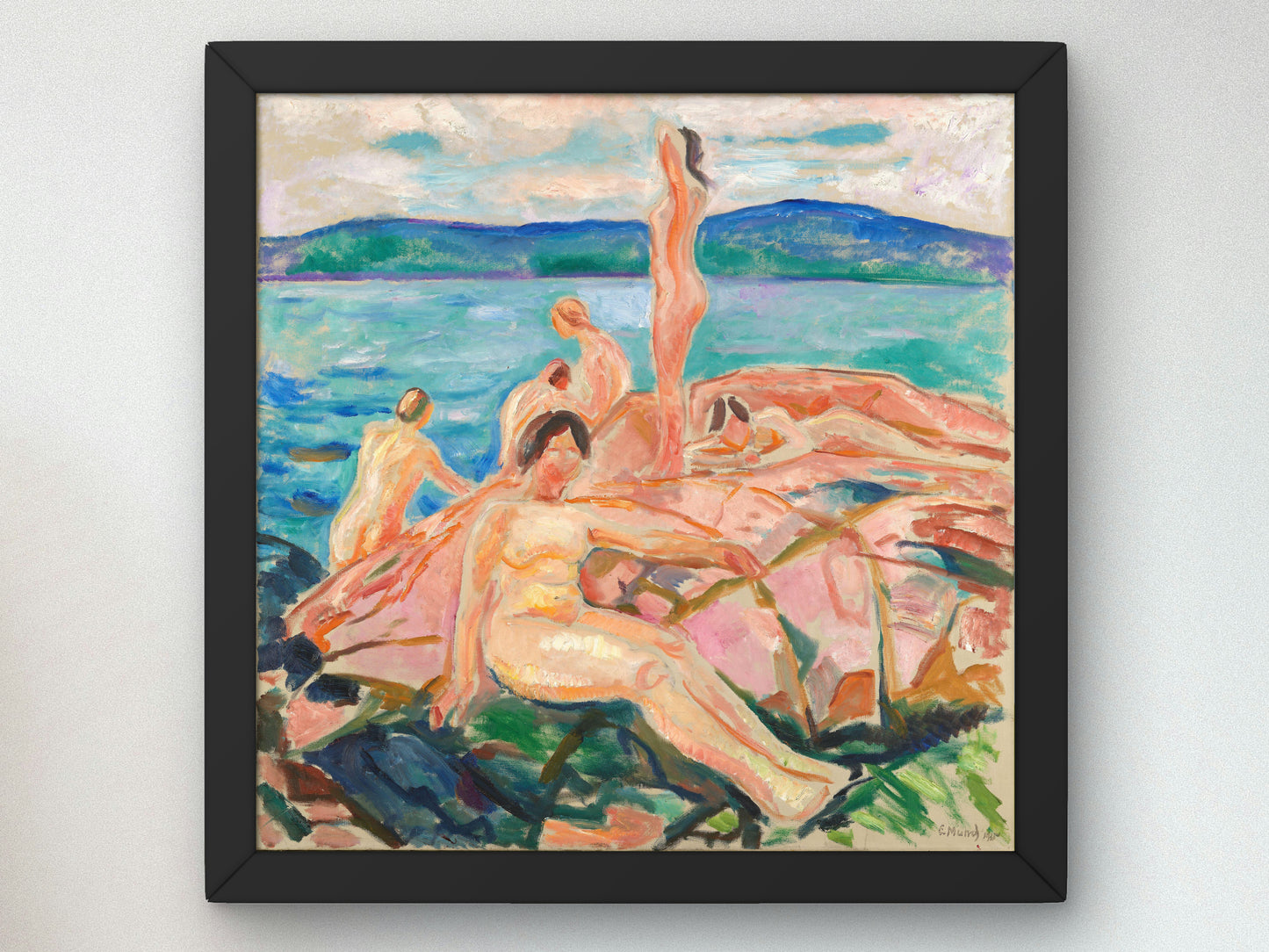 Midsummer by Edvard Munch 1915, Wall Art Print, Fine Art Reproduction, Museum Quality Decor, Poster