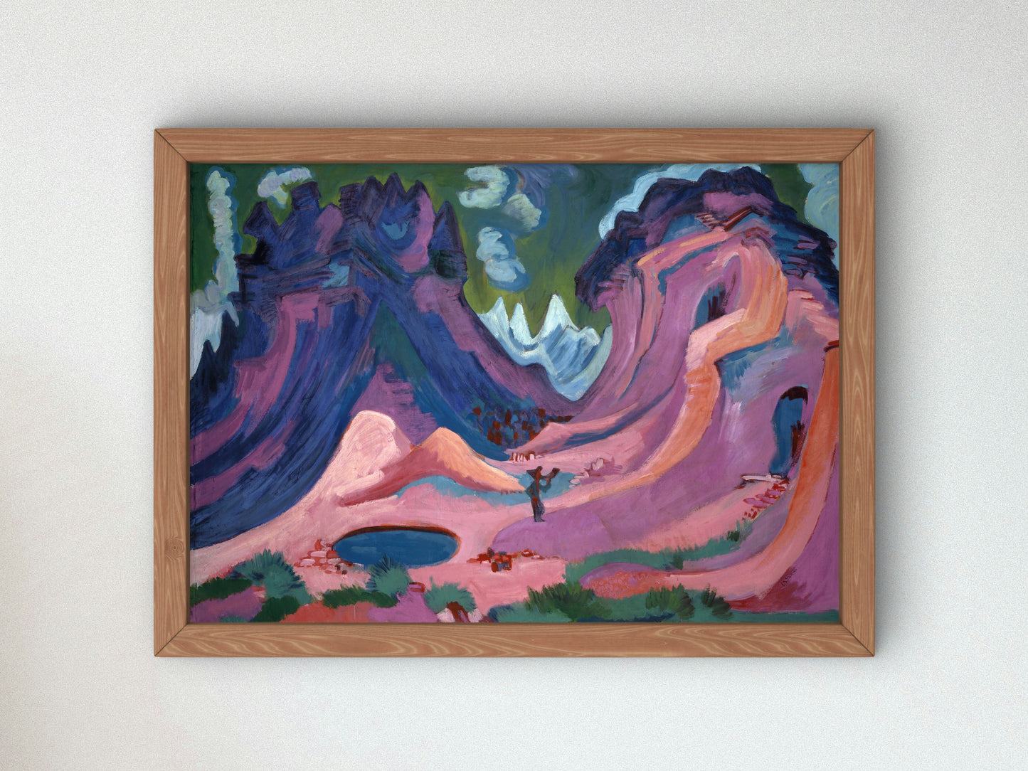 Amselfluh by Ernst Ludwig Kirchner 1922, Wall Art Print, Fine Art Reproduction, Museum Quality Decor, Poster