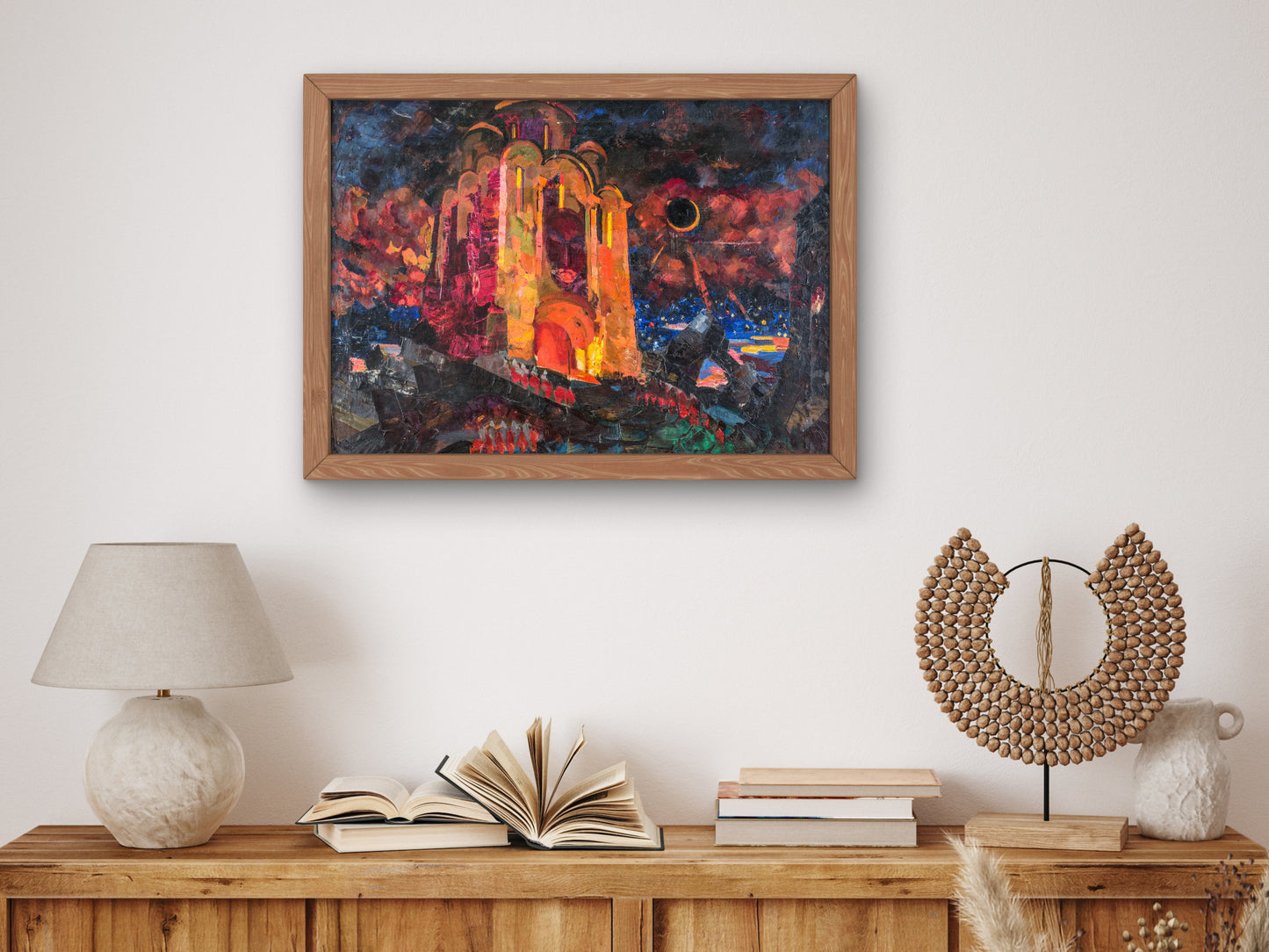 Sketch of the Decorations Eclipse by Fyodor Fyodorovsky 1934, Wall Art Print, Fine Art Reproduction, Museum Quality Decor, Poster