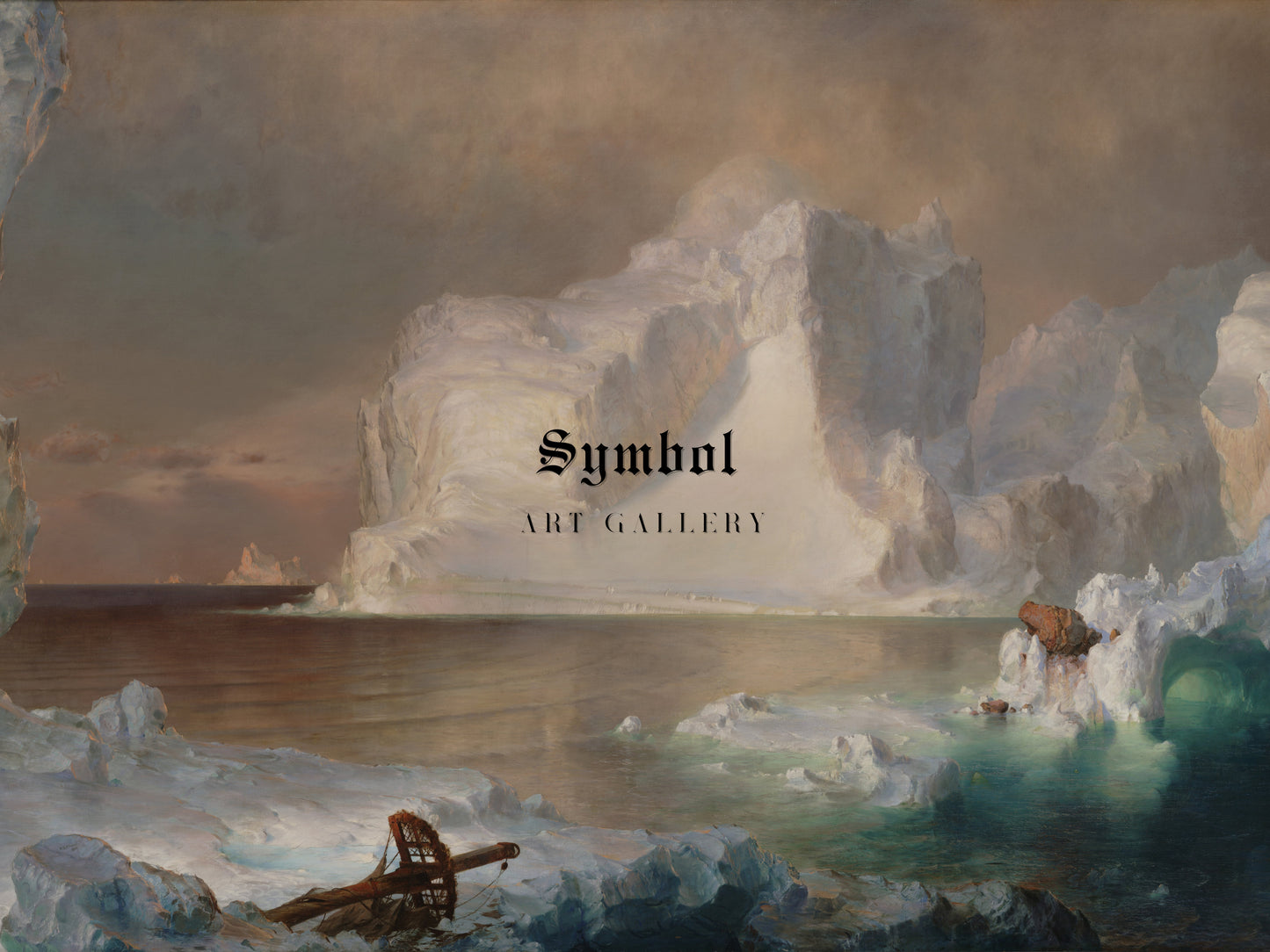 The Icebergs by Frederic Edwin Church 1861, Wall Art Print, Fine Art Reproduction, Museum Quality Decor, Poster