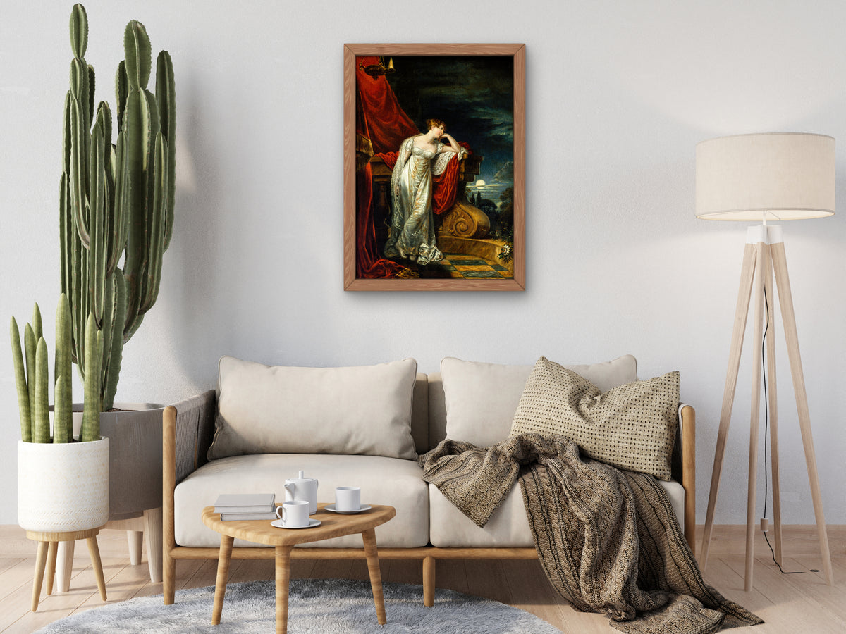 Study for Miss O'Neill as Juliet by George Dawe 1816, Wall Art Print, Fine Art Reproduction, Museum Quality Decor, Poster
