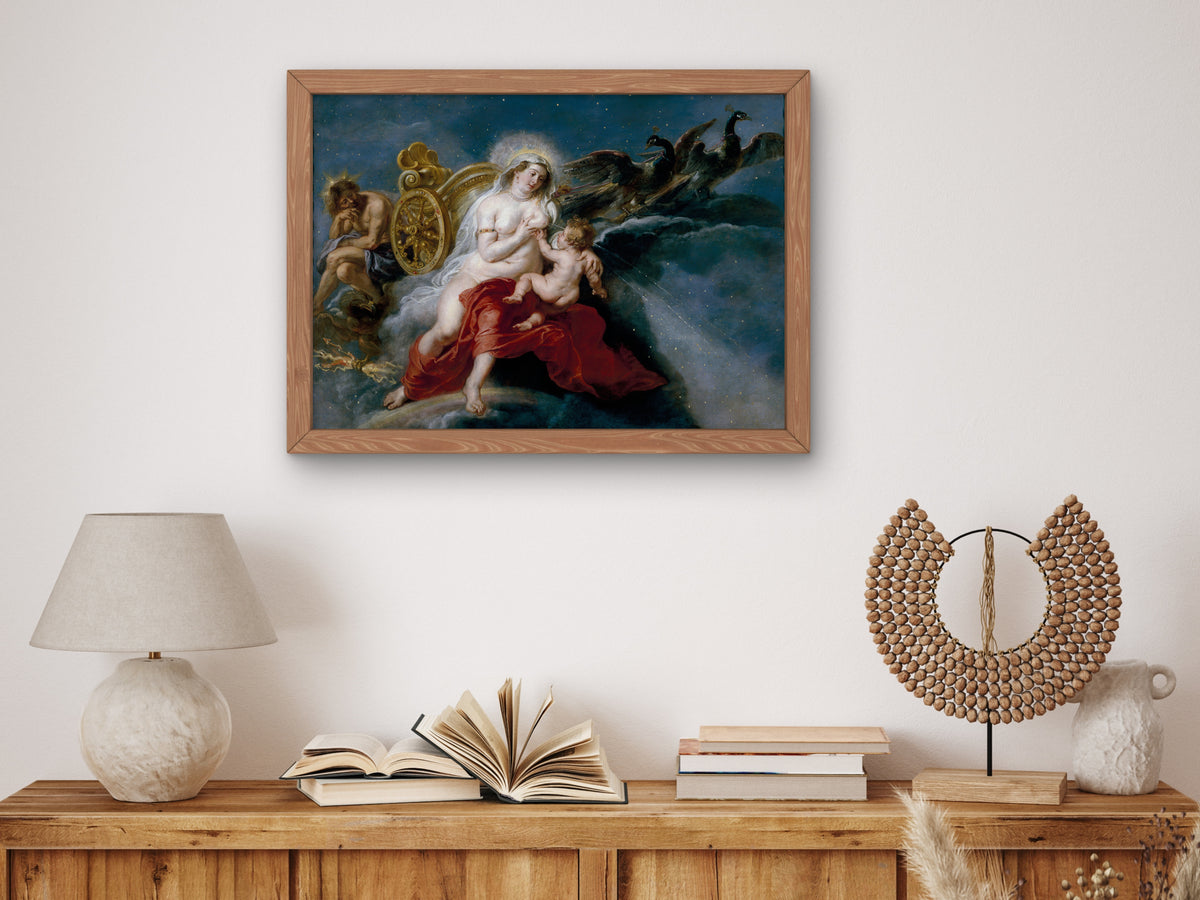 The Origin of the Milky Way by Peter Paul Rubens 1636, Wall Art Print, Fine Art Reproduction, Museum Quality Decor, Poster