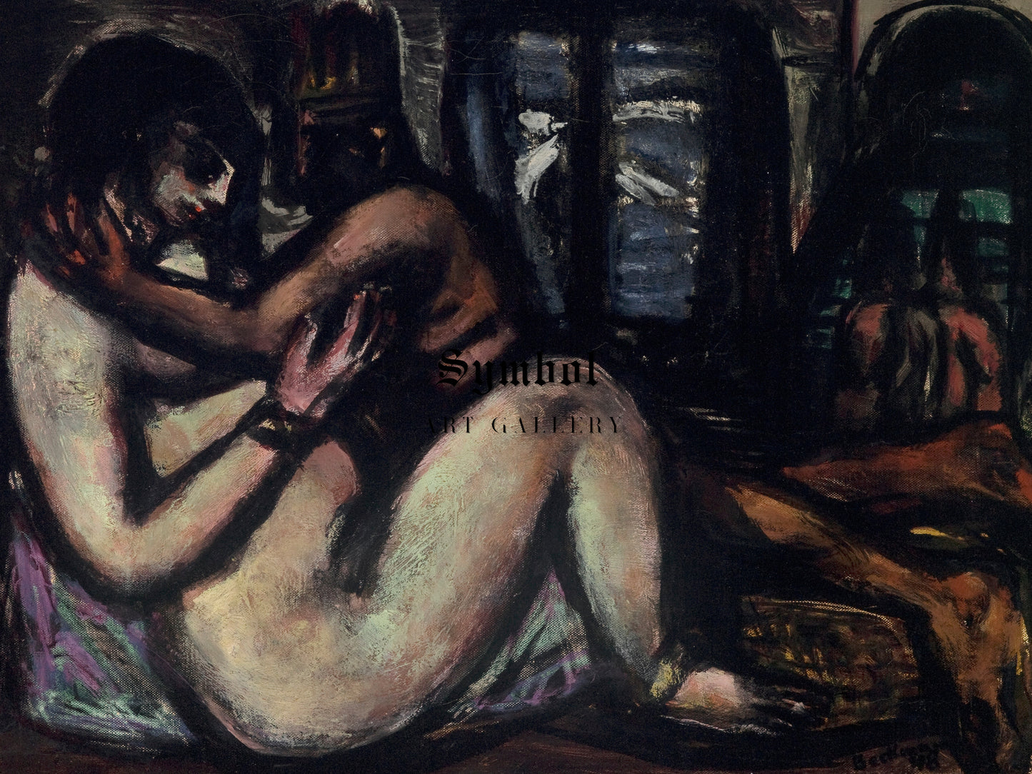 Leda by Max Beckmann 1948, Wall Art Print, Fine Art Reproduction, Museum Quality Decor, Poster