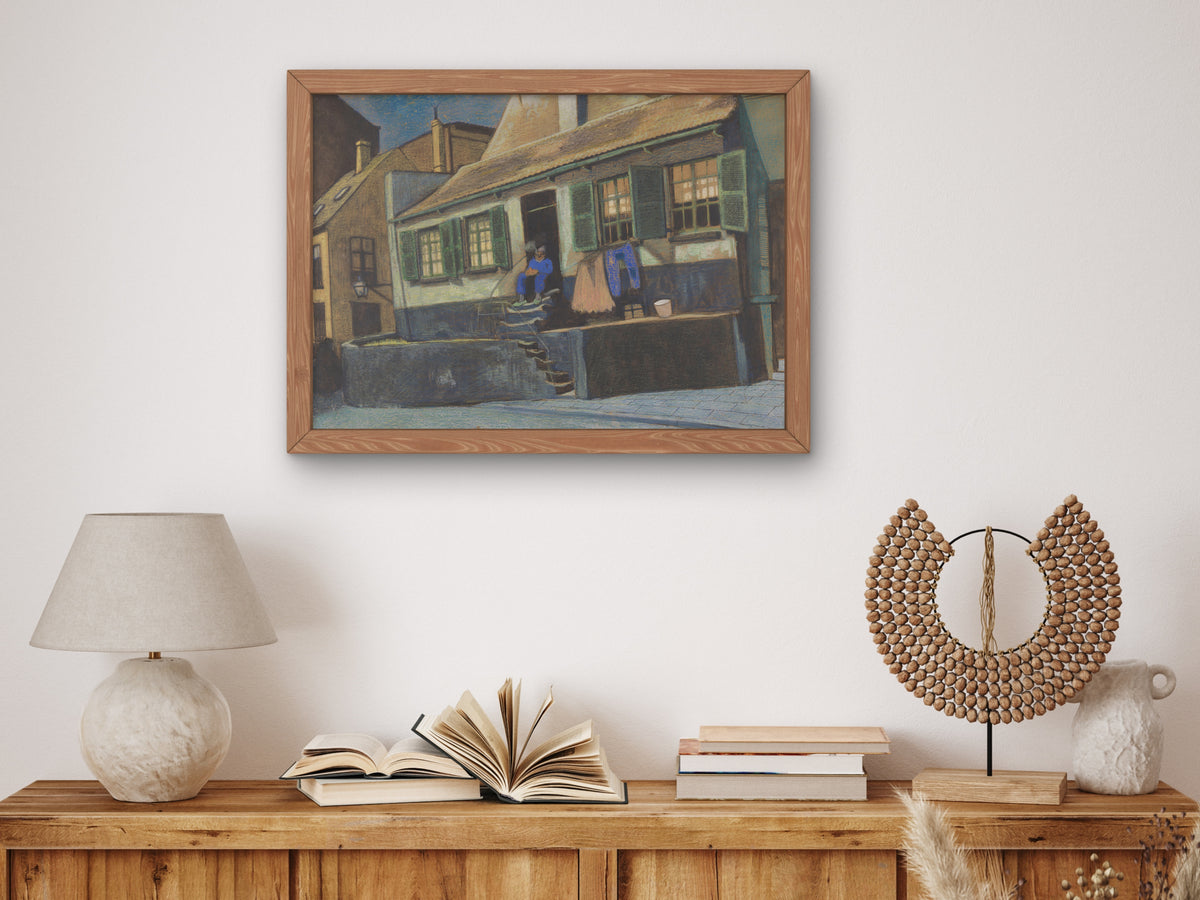 House De Preekstoel in Ostend by Léon Spilliaert 1911, Wall Art Print, Fine Art Reproduction, Museum Quality Decor, Poster
