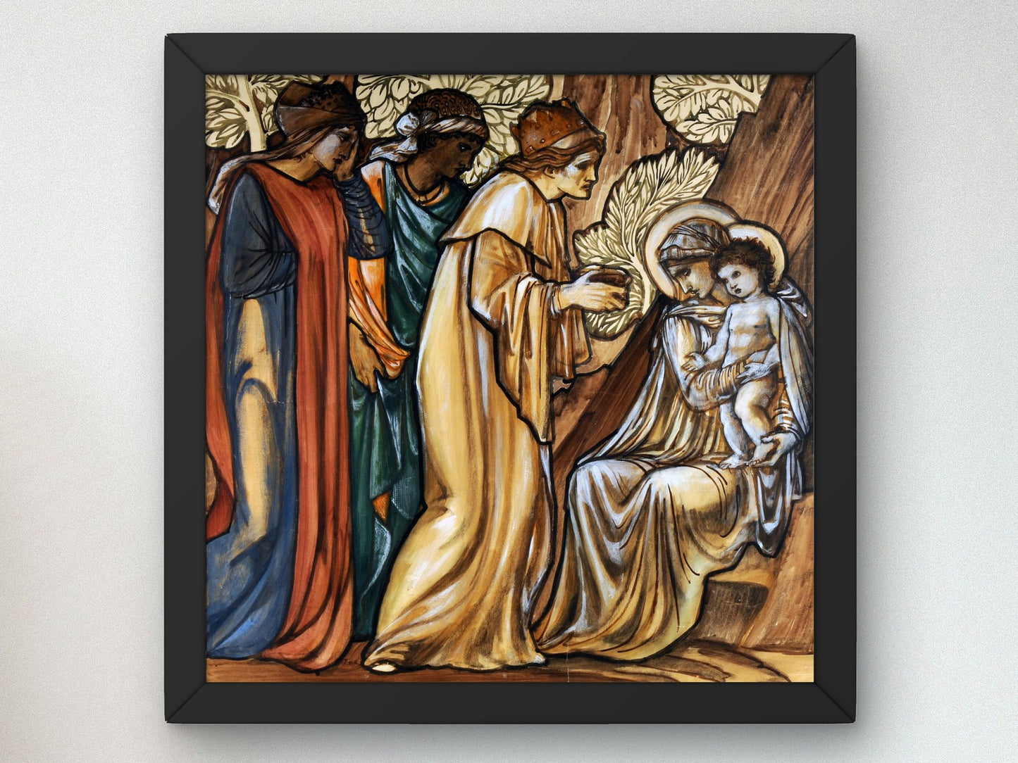 Design for Adoration of the Magi by Edward Burne Jones 1872, Wall Art Print, Fine Art Reproduction, Museum Quality Decor, Poster