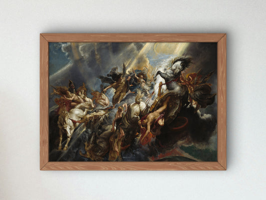 The Fall of Phaeton by Peter Paul Rubens 1605, Wall Art Print, Fine Art Reproduction, Museum Quality Decor, Poster