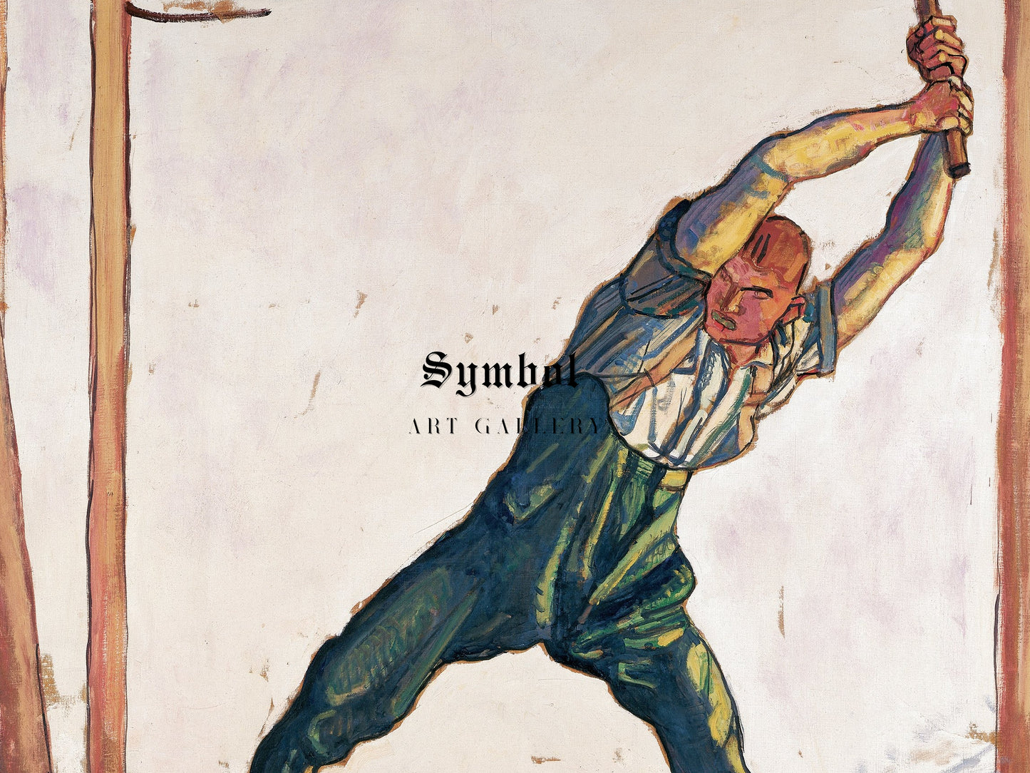Woodcutter by Ferdinand Hodler 1910, Wall Art Print, Fine Art Reproduction, Museum Quality Decor, Poster