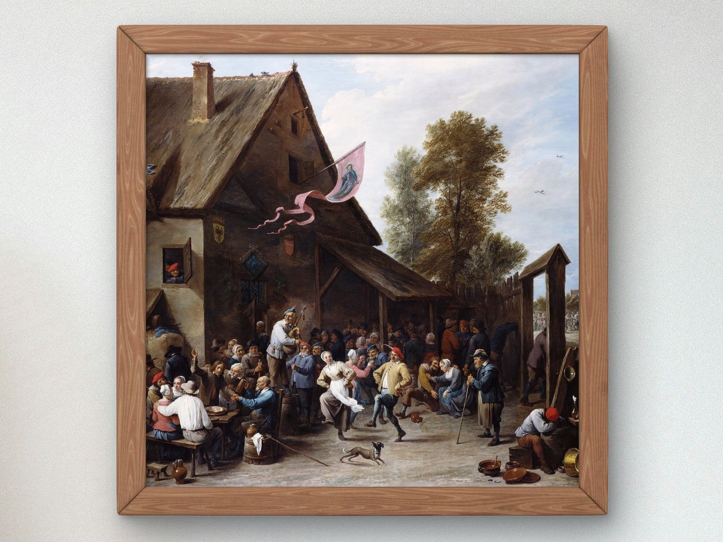 Kermis on St Georges Day by David Teniers the Younger 1665, Wall Art Print, Fine Art Reproduction, Museum Quality Decor, Poster