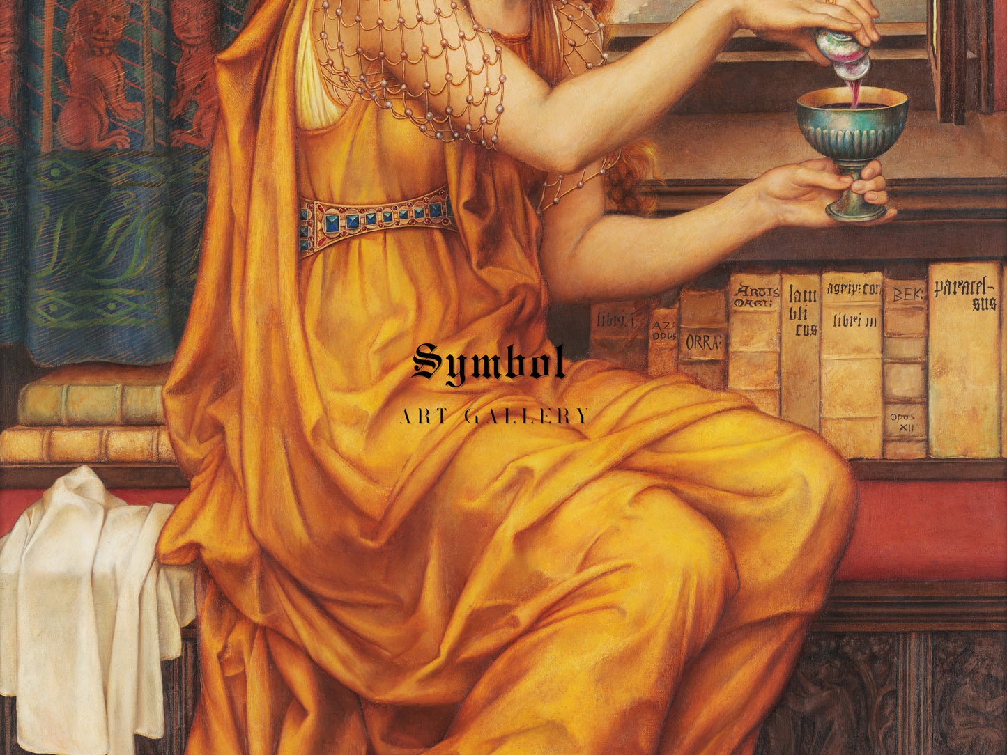 The Love Potion by Evelyn De Morgan 1903, Wall Art Print, Fine Art Reproduction, Museum Quality Decor, Poster