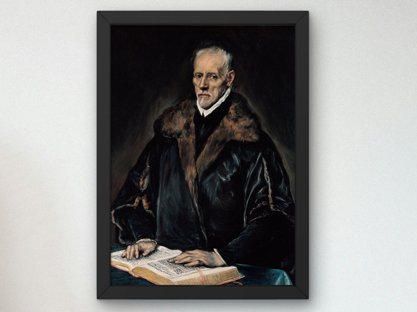 Portrait of Dr Francisco de Pisa by El Greco 1610, Wall Art Print, Fine Art Reproduction, Museum Quality Decor, Poster