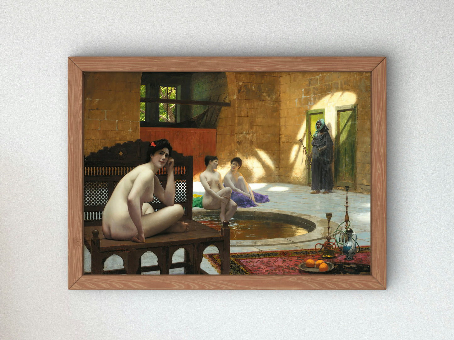 Women at the Bath by Jean Léon Gérôme, Wall Art Print, Fine Art Reproduction, Museum Quality Decor, Poster