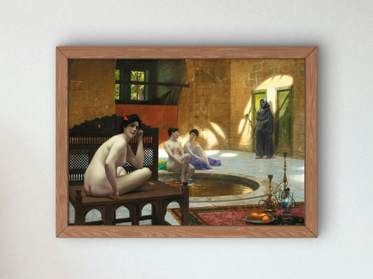 Women at the Bath by Jean Léon Gérôme, Wall Art Print, Fine Art Reproduction, Museum Quality Decor, Poster