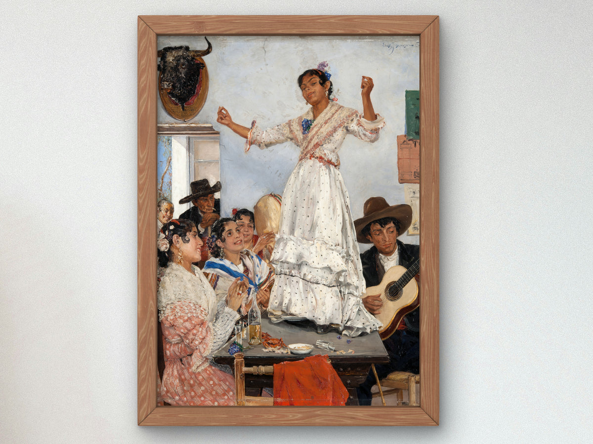 Spanish Dance by Ernst Josephson 1882, Wall Art Print, Fine Art Reproduction, Museum Quality Decor, Poster