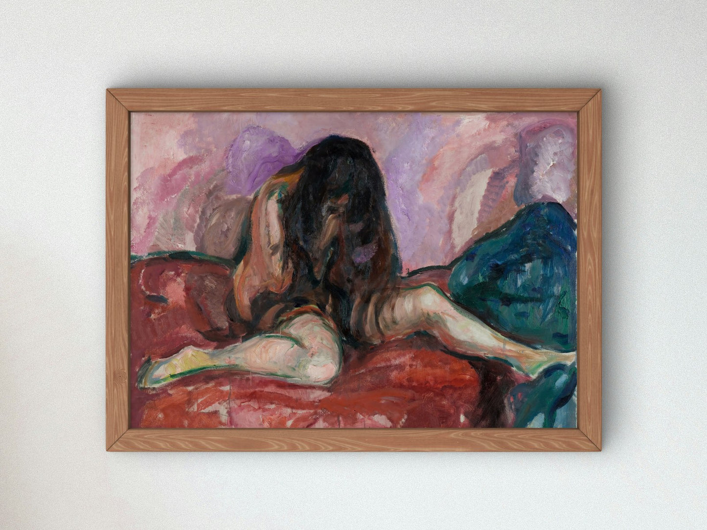 Weeping Nude by Edvard Munch 1913, Wall Art Print, Fine Art Reproduction, Museum Quality Decor, Poster