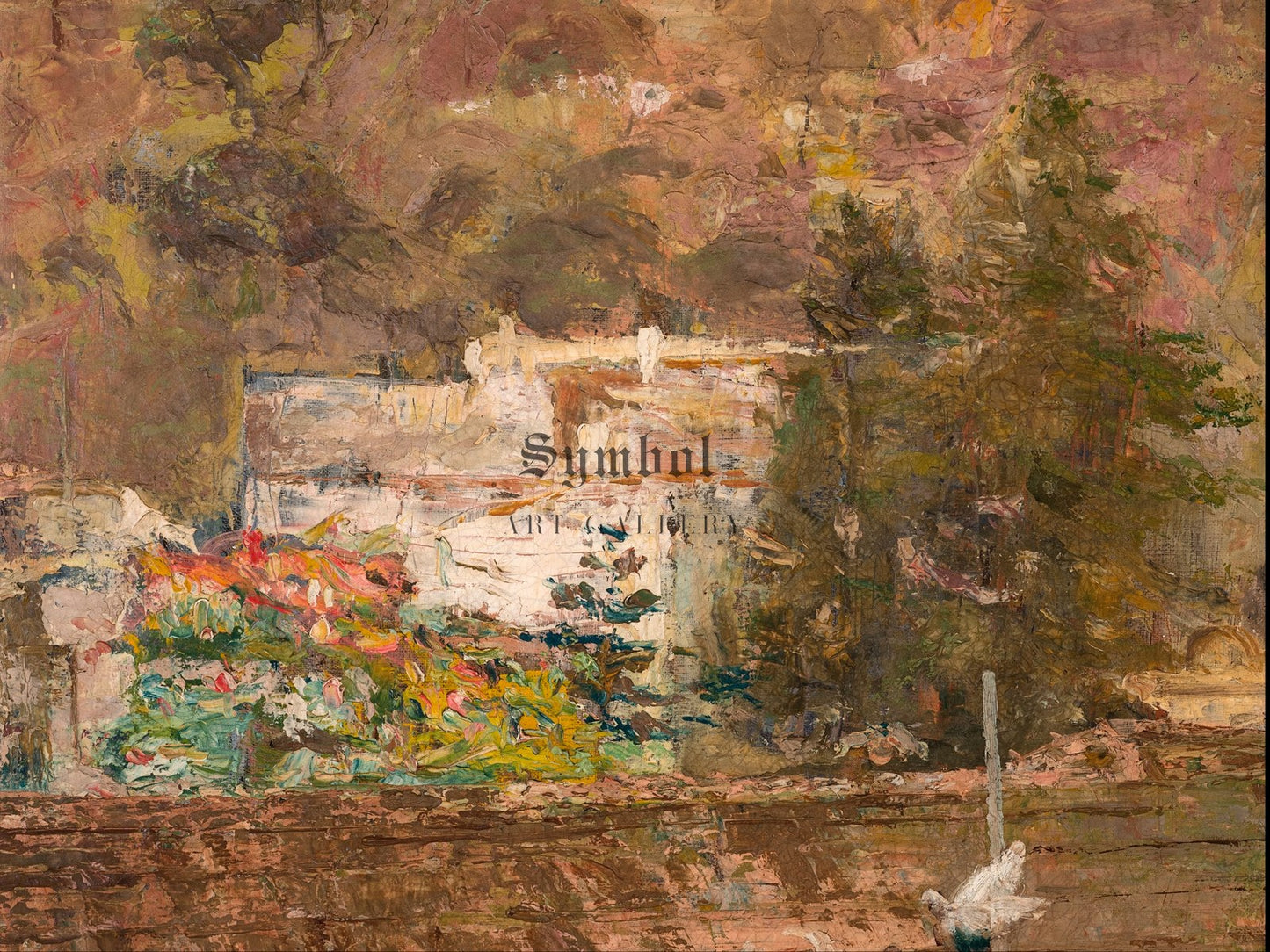 Landscape with Flight of Doves by Eliseu Visconti 1910, Wall Art Print, Fine Art Reproduction, Museum Quality Decor, Poster