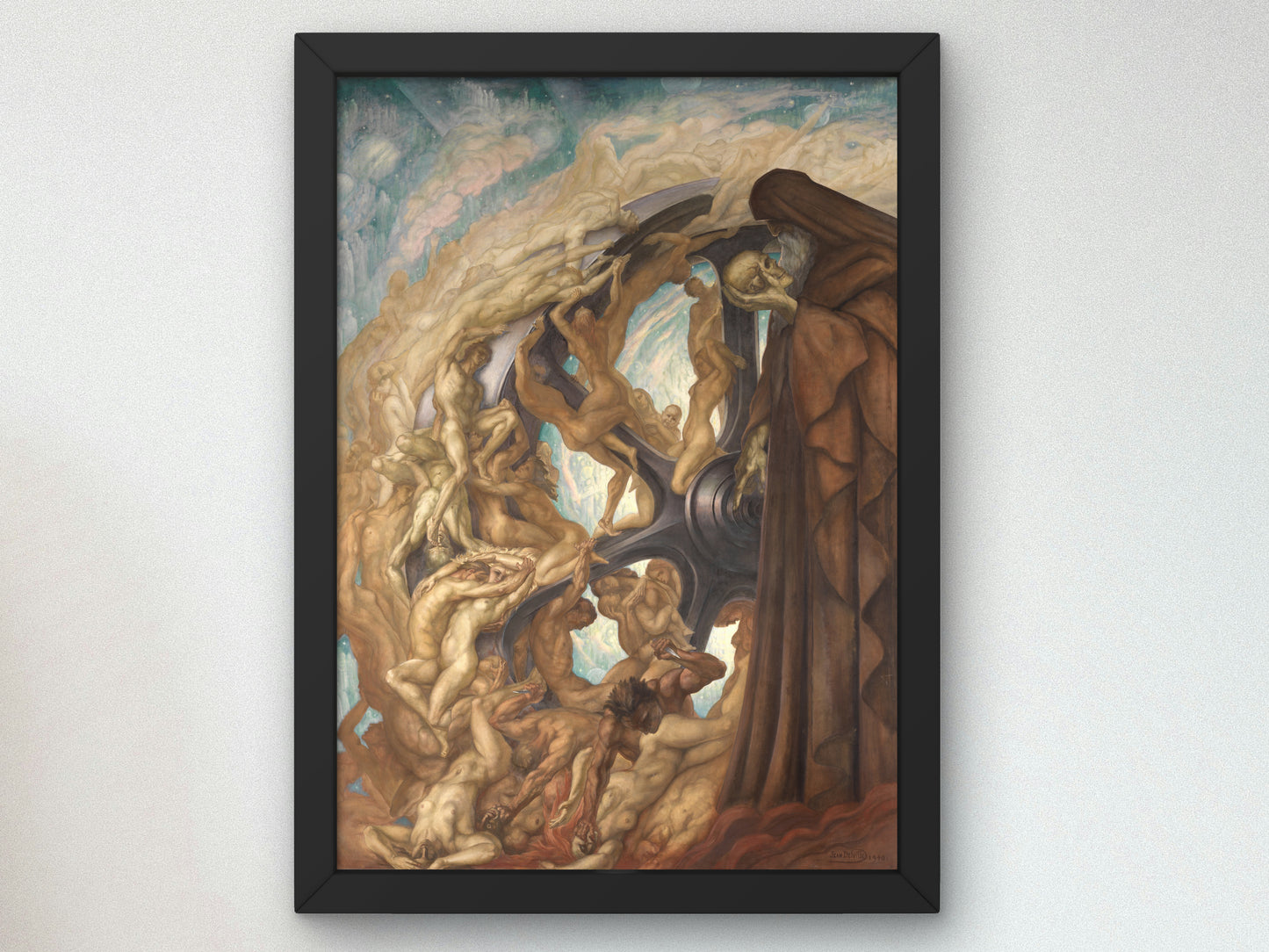 La roue du monde by Jean Delville 1940, Wall Art Print, Fine Art Reproduction, Museum Quality Decor, Poster