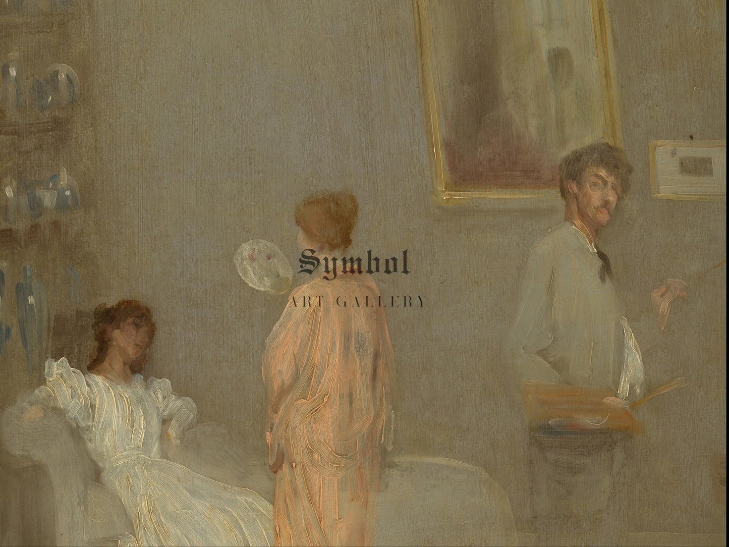 The Artist in His Studio by James McNeill Whistler 1865, Wall Art Print, Fine Art Reproduction, Museum Quality Decor, Poster