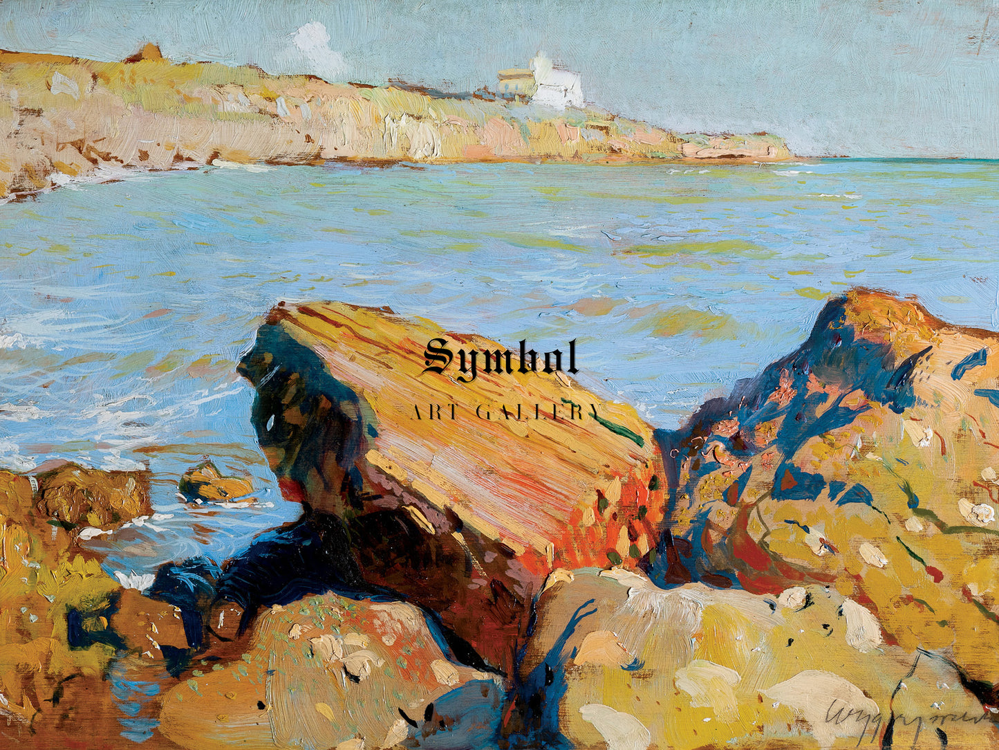 Porto di Anzio by Feliks Michał Wygrzywalski, Wall Art Print, Fine Art Reproduction, Museum Quality Decor, Poster