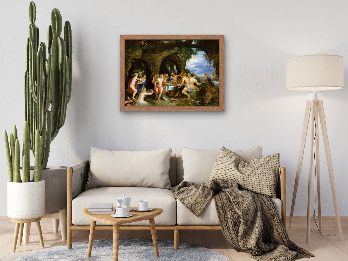 The Feast of Achelous by Peter Paul Rubens 1615, Wall Art Print, Fine Art Reproduction, Museum Quality Decor, Poster